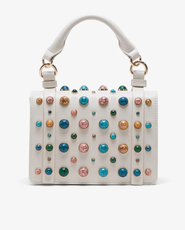 Cuplé Bandolera Piedras Tecnopiel Blanco^Mujer Bandoleras