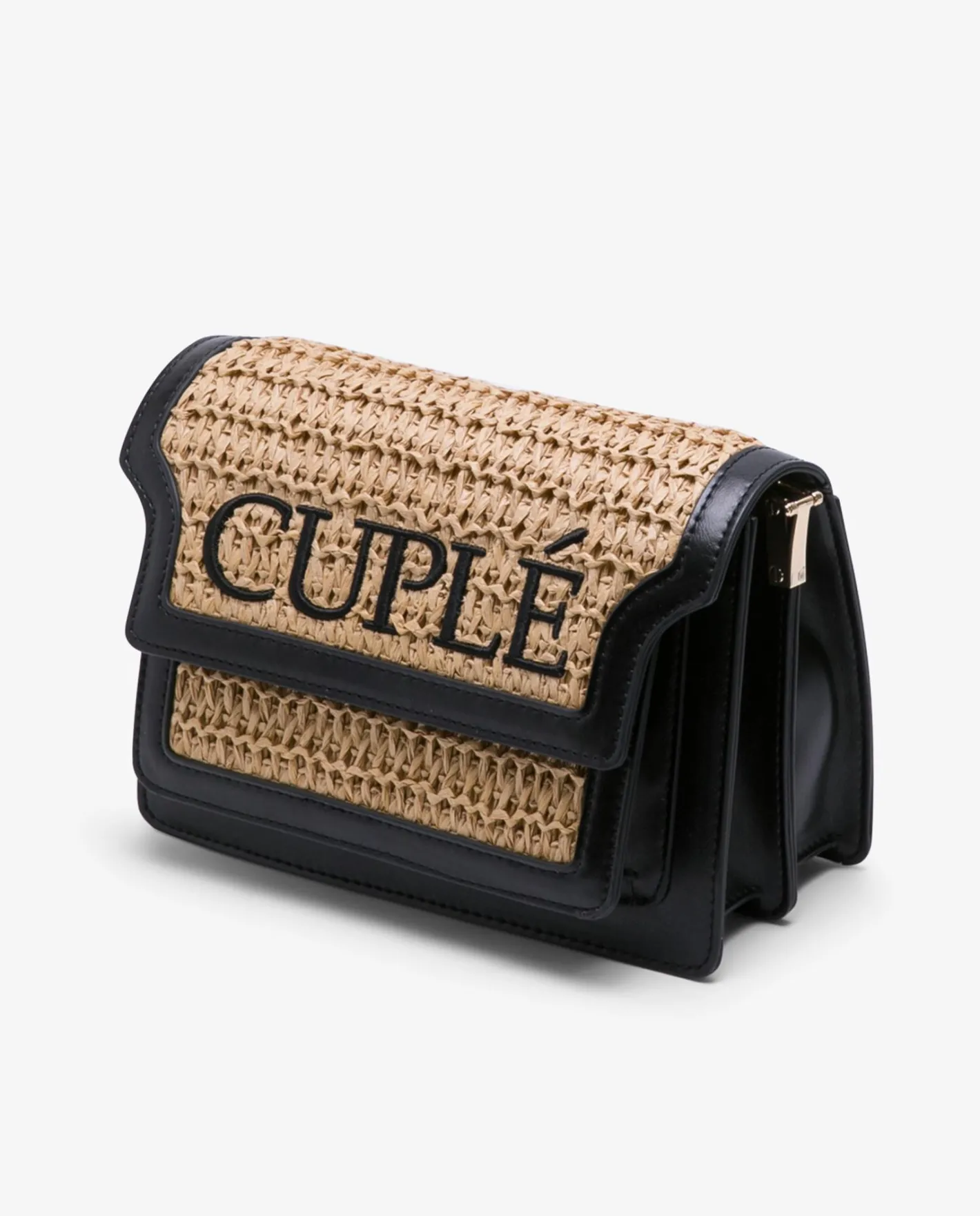 Cuplé Bandolera Rafia Beig^Mujer Bandoleras