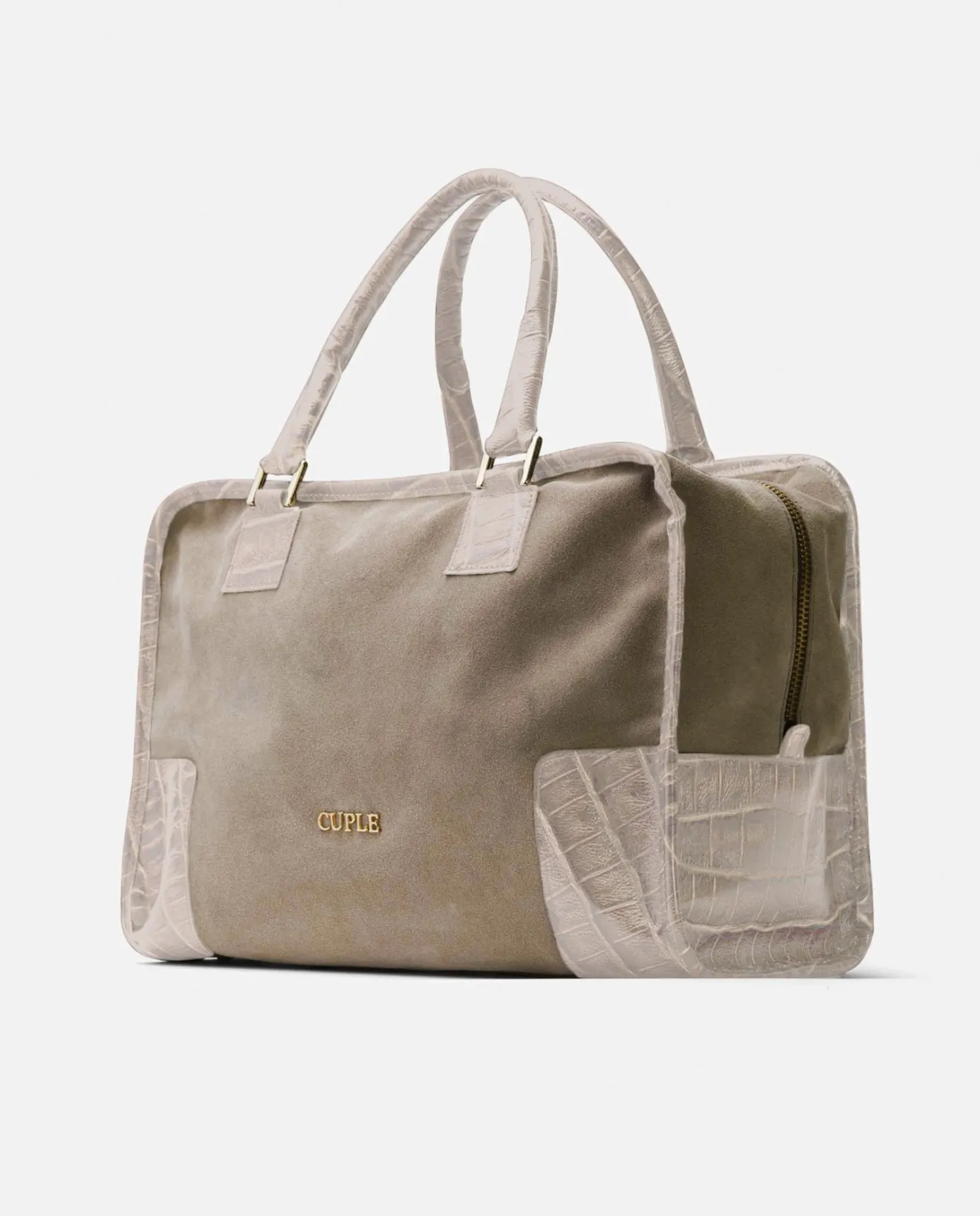 Cuplé Bolso Rectangular Serraje Beig^Mujer Shoppers Y Bolsos Hombro