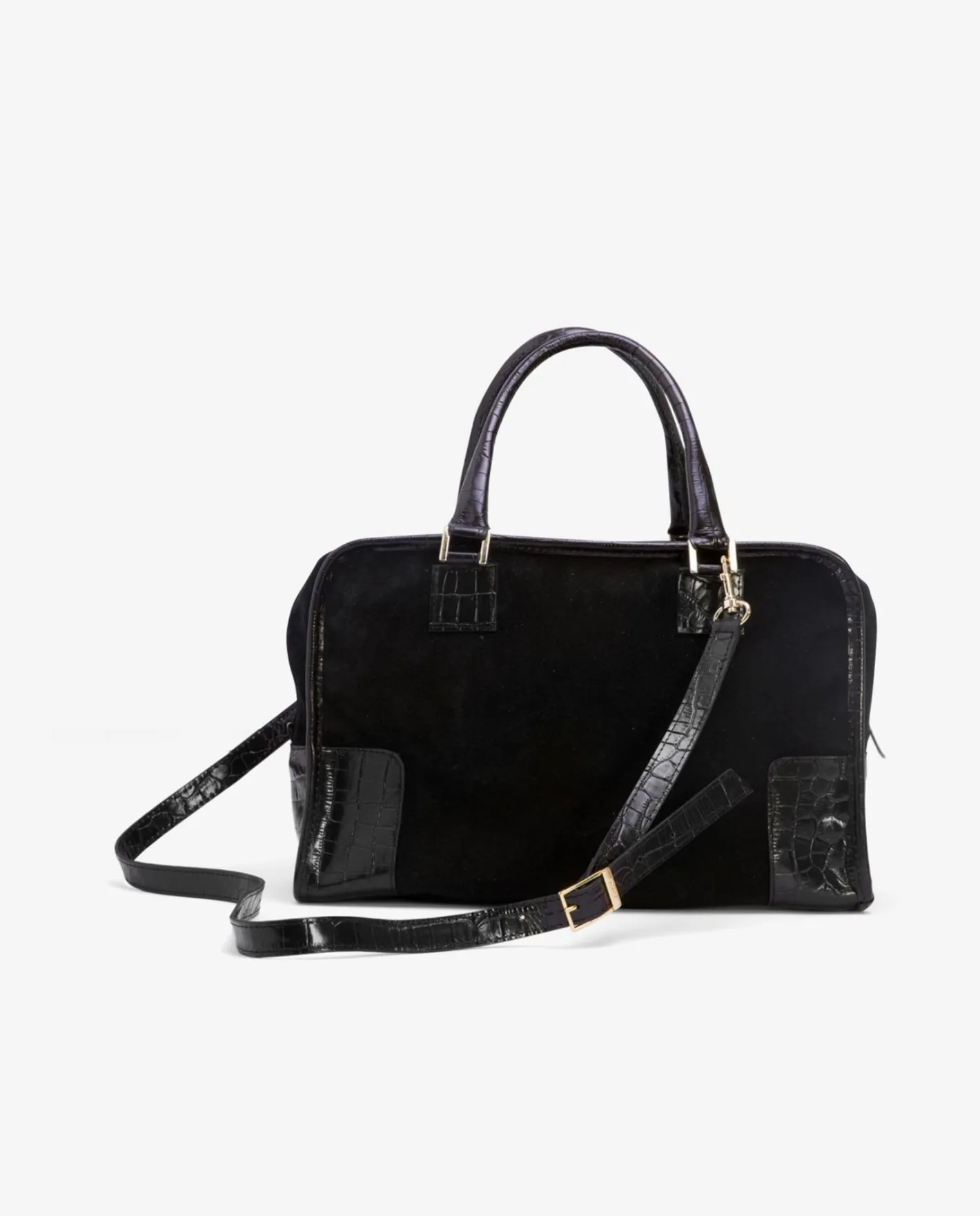 Cuplé Bolso Rectangular Serraje Negro^Mujer Shoppers Y Bolsos Hombro