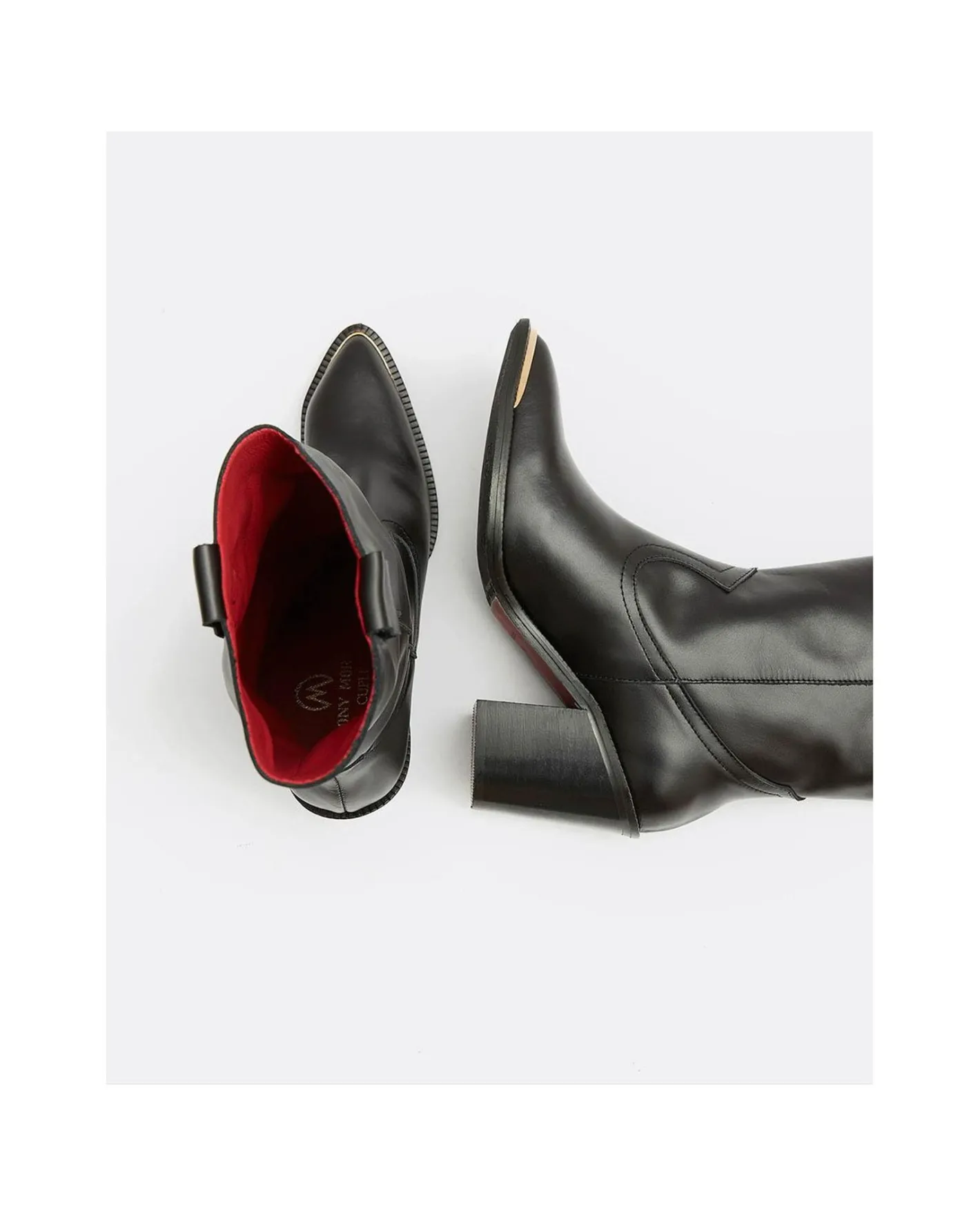 Cuplé Bota Cow Is Napa Negro^Mujer Botas Y Botines