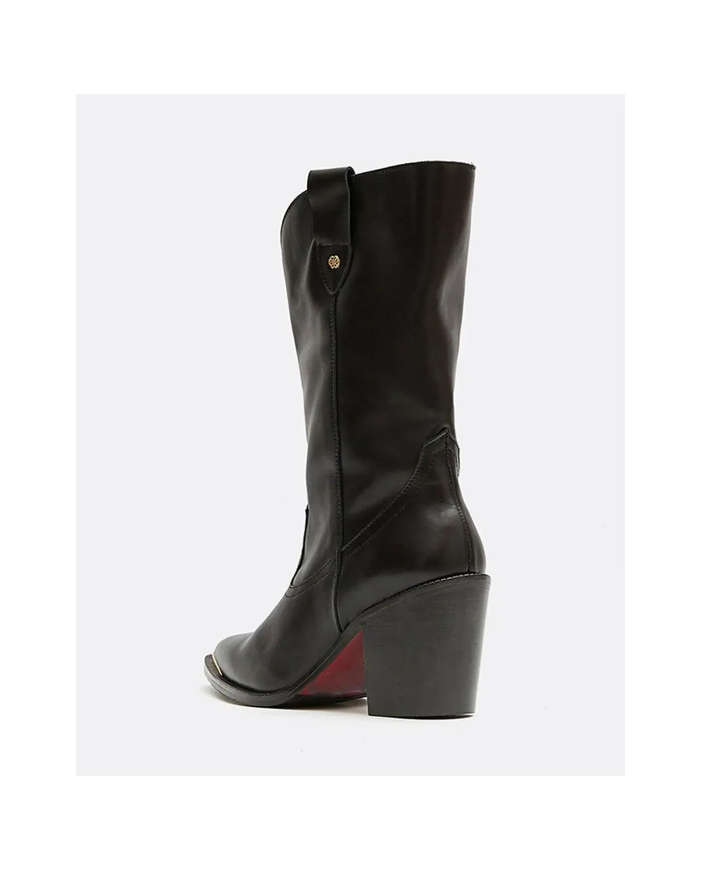 Cuplé Bota Cow Is Napa Negro^Mujer Botas Y Botines