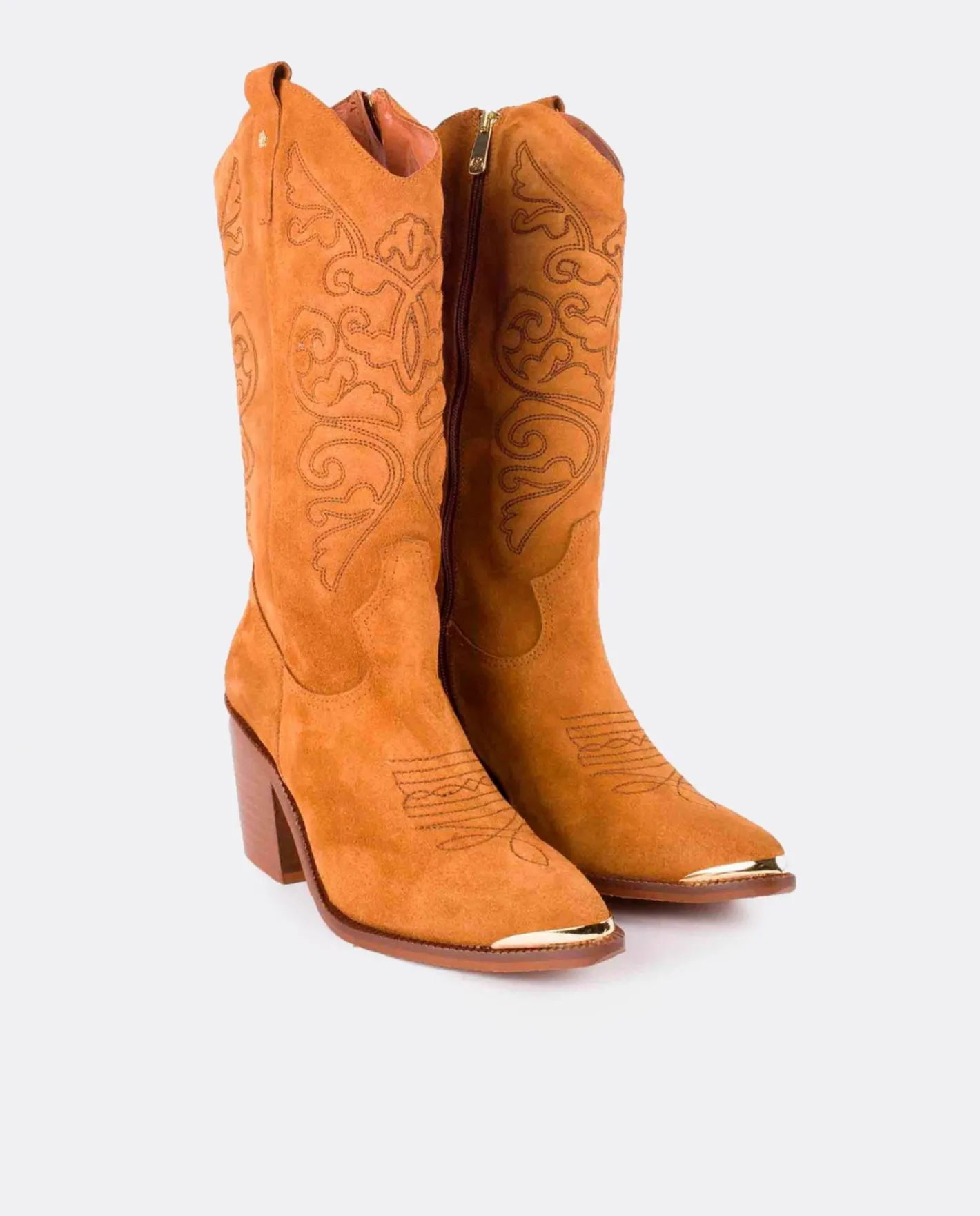Cuplé Bota Cow Serraje Cuero^Mujer Botas Y Botines
