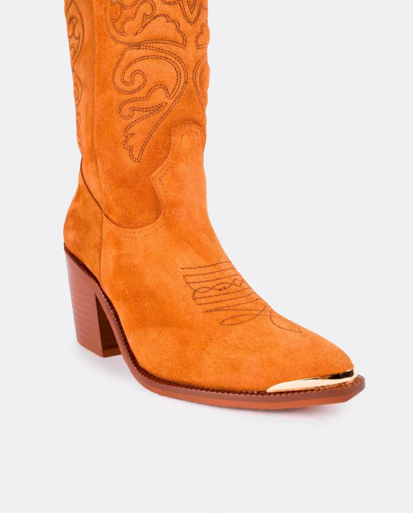 Cuplé Bota Cow Serraje Cuero^Mujer Botas Y Botines