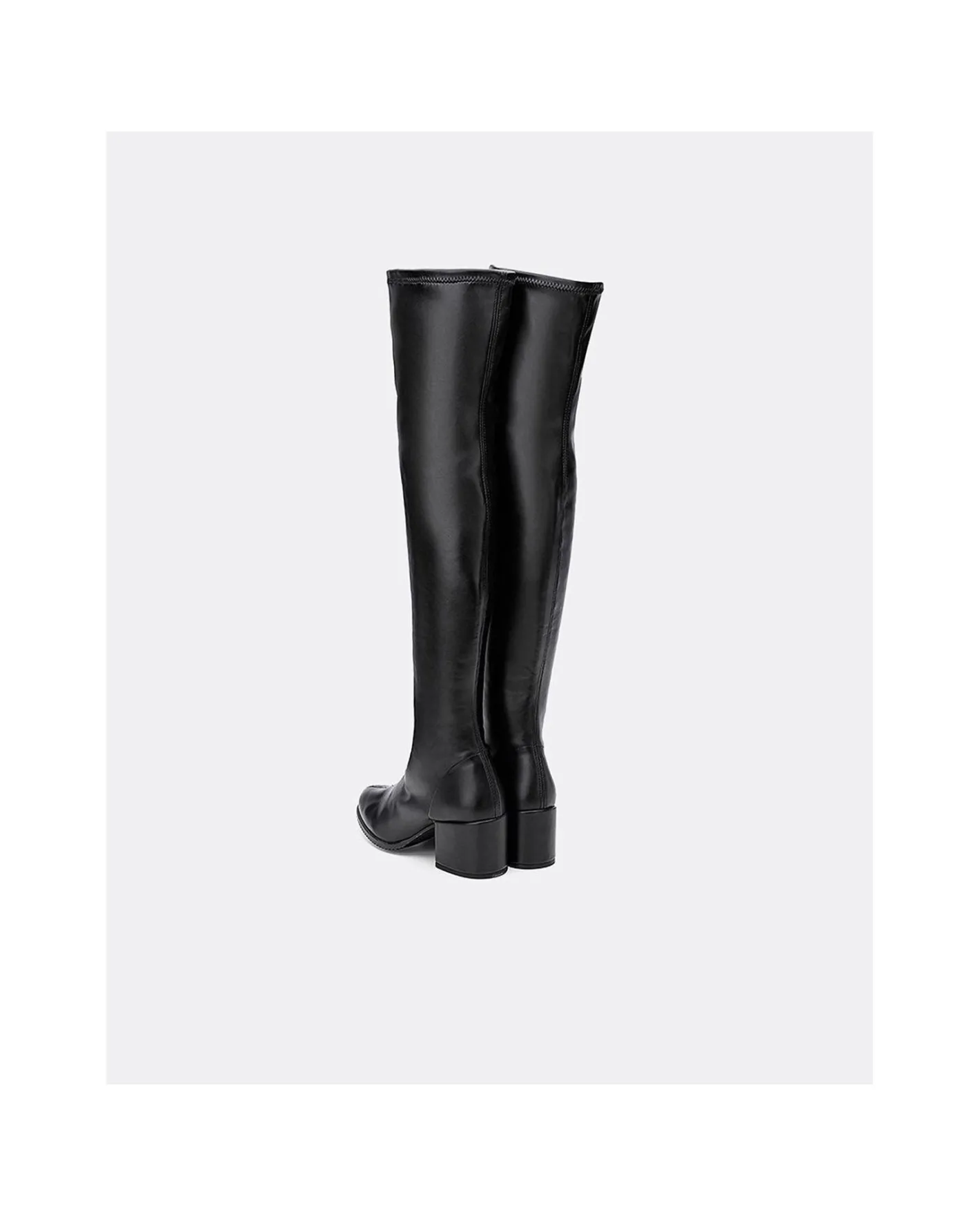 Cuplé Bota Mosquetera Strech Napa Licra Negro^Mujer Botas Y Botines