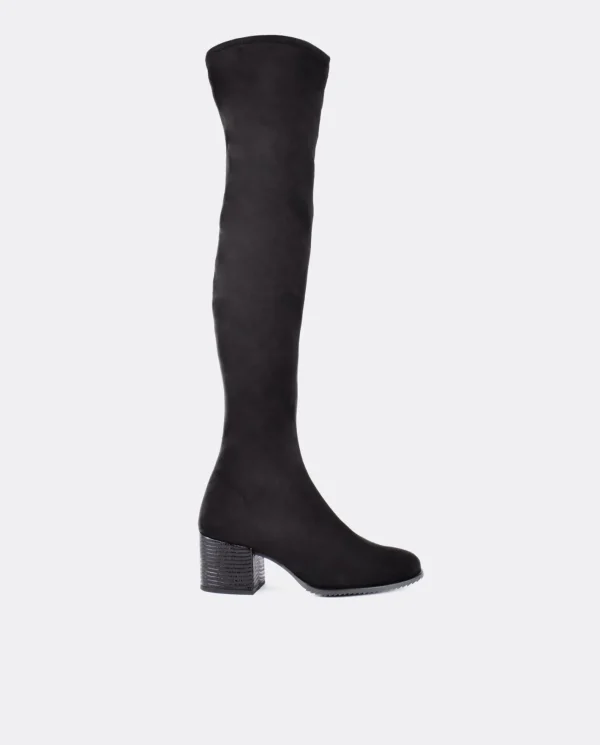 Cuplé Bota Mosquetera Strech Ultrasuede Strech Negro^Mujer Botas Y Botines