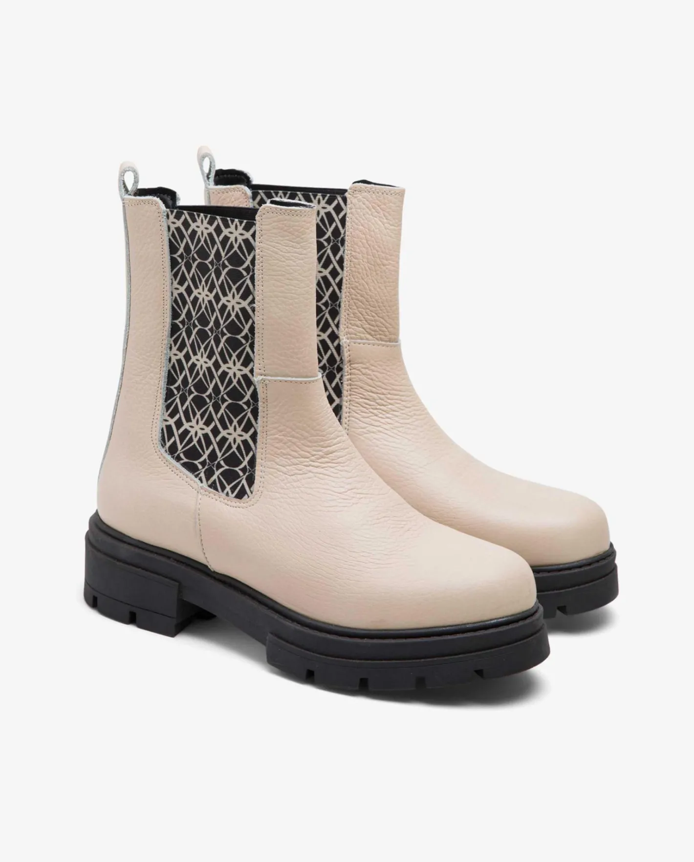 Cuplé Botin Elastico Napa Bugui Beig^Mujer Botas Y Botines