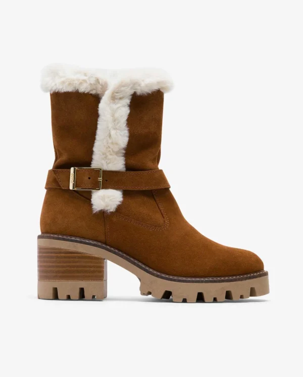 Cuplé Botin Hebilla Serraje Cuero^Mujer Botas Y Botines