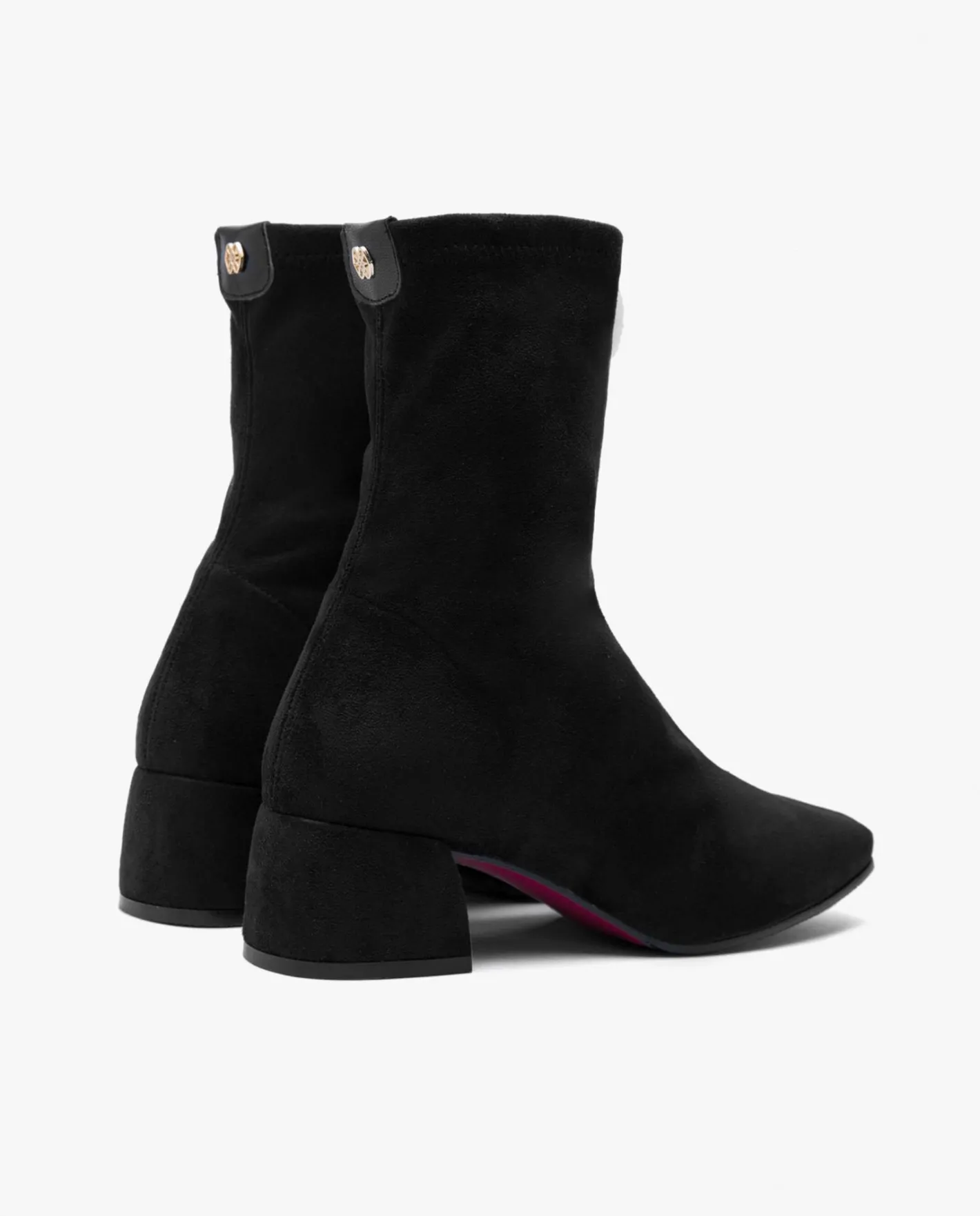 Cuplé Botin Ultrasuede Strech Negro^Mujer Botas Y Botines