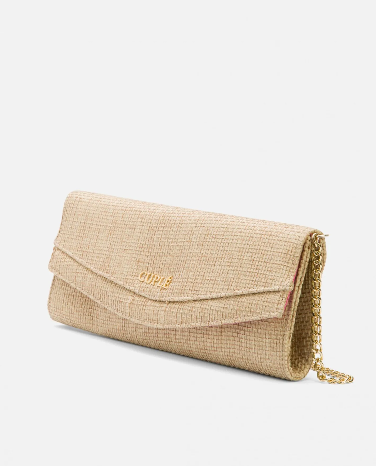 Cuplé Cartera Mano Solapa Textil Beig^Mujer Bolsos Mano