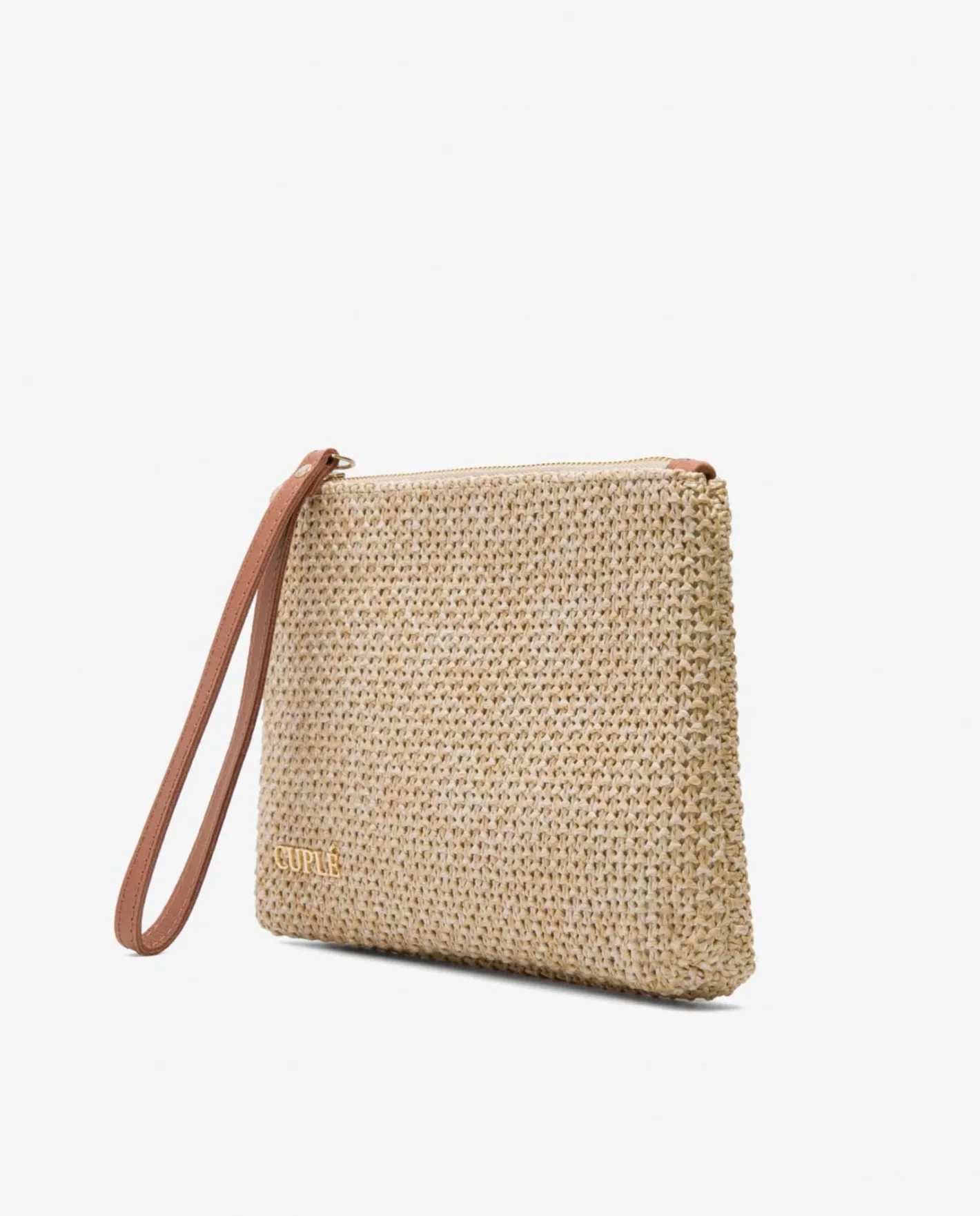 Cuplé Cartera Rafia Beig^Mujer Bolsos Mano
