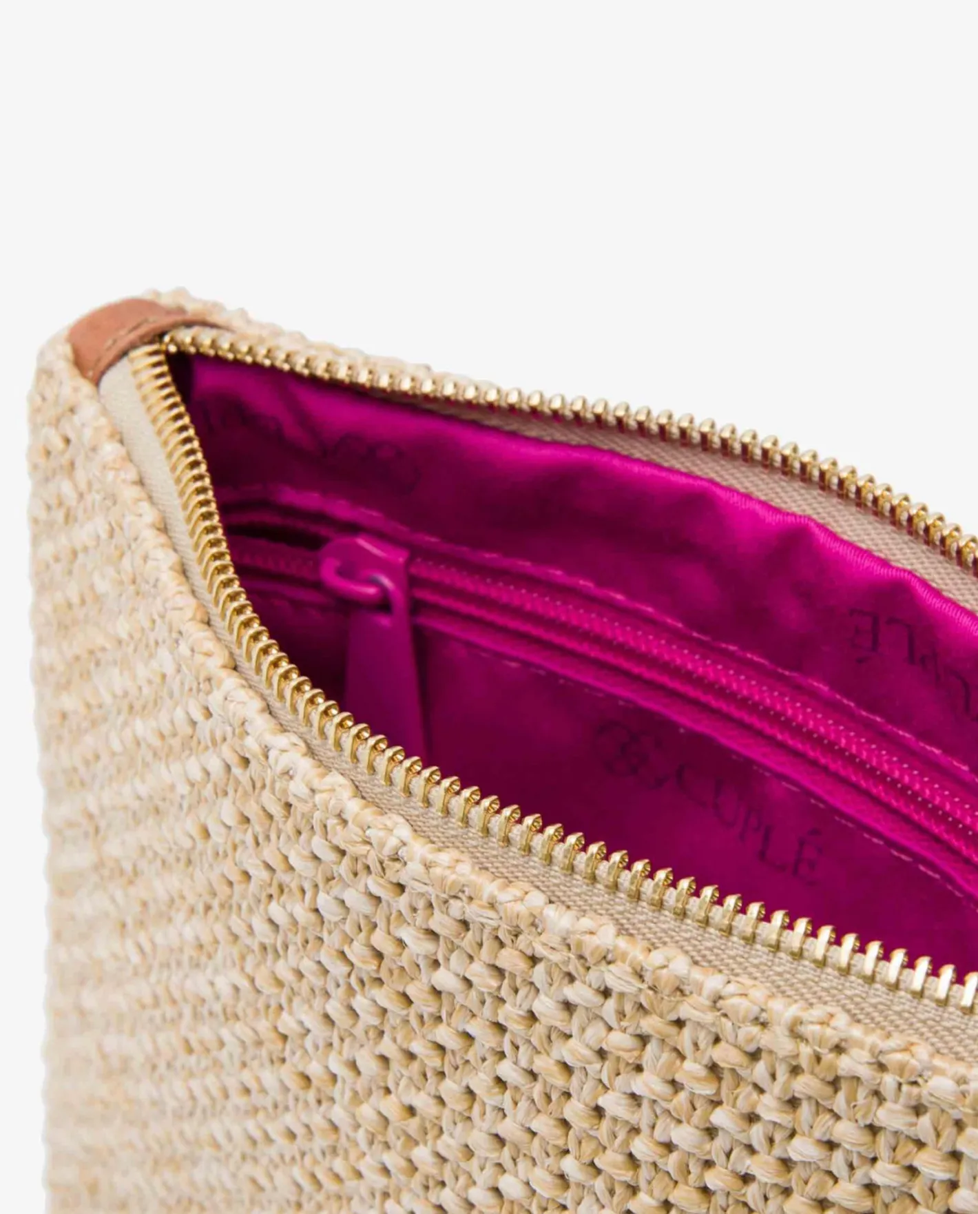 Cuplé Cartera Rafia Beig^Mujer Bolsos Mano