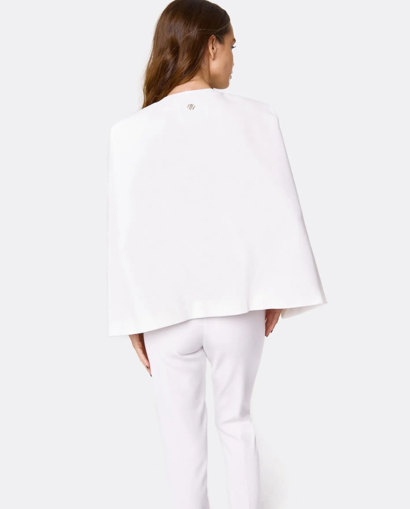 Cuplé Chaqueta Capa Crep Blanco^Mujer Chaquetas Y Abrigos