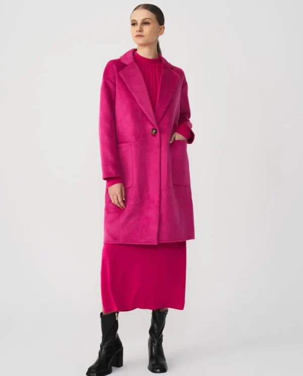 Cuplé Chaqueta Larga Pano Fucsia^Mujer Chaquetas Y Abrigos