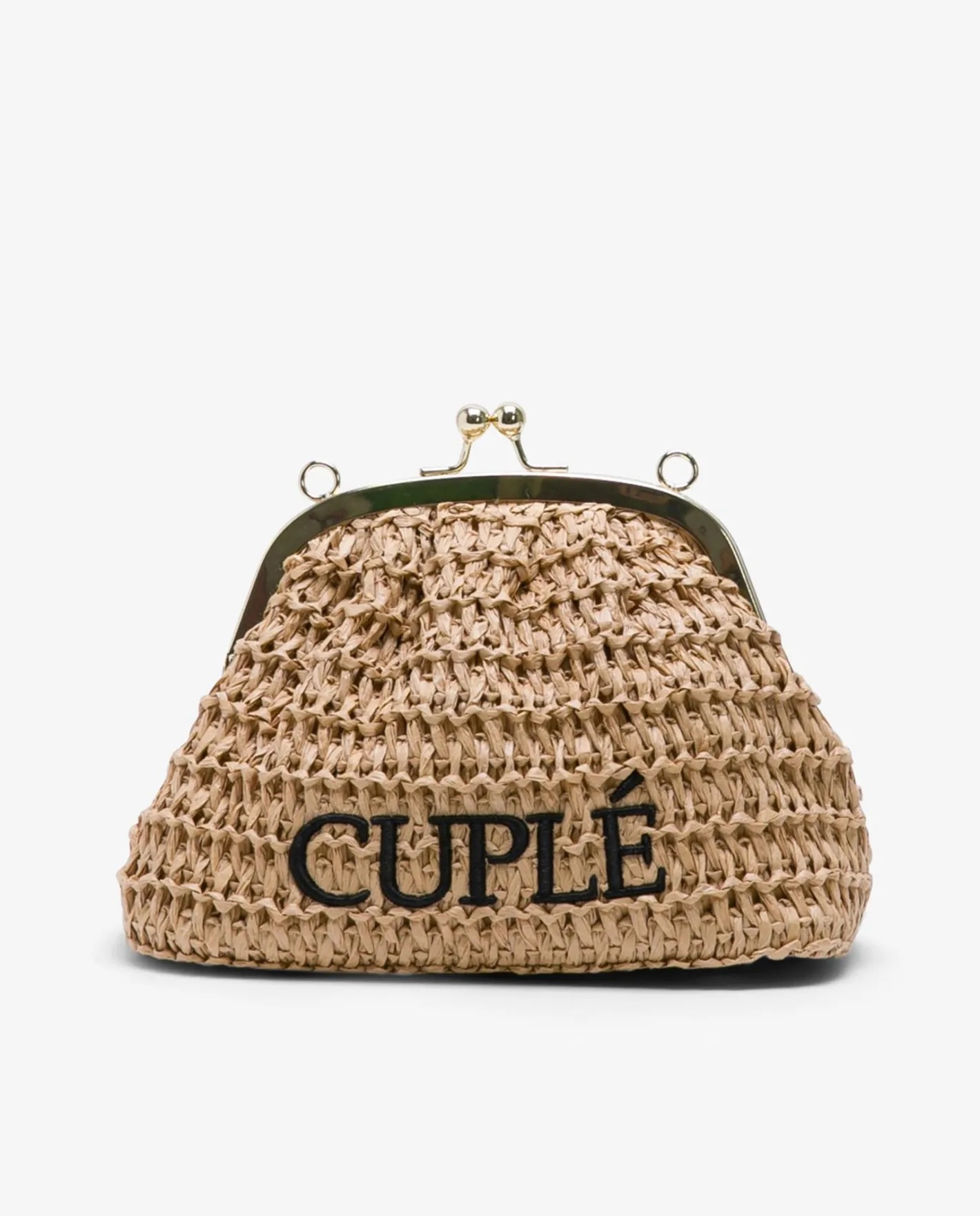 Cuplé Clutch Rafia Beig^Mujer Bolsos Mano
