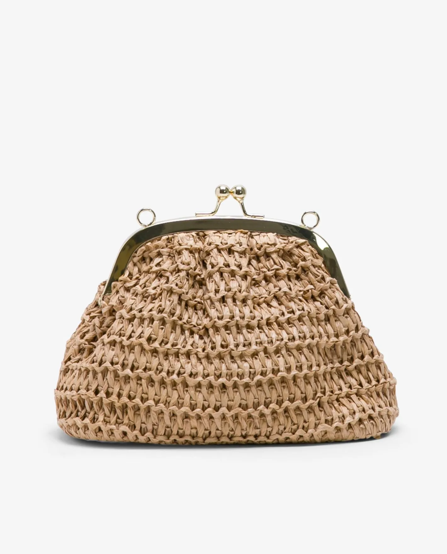 Cuplé Clutch Rafia Beig^Mujer Bolsos Mano