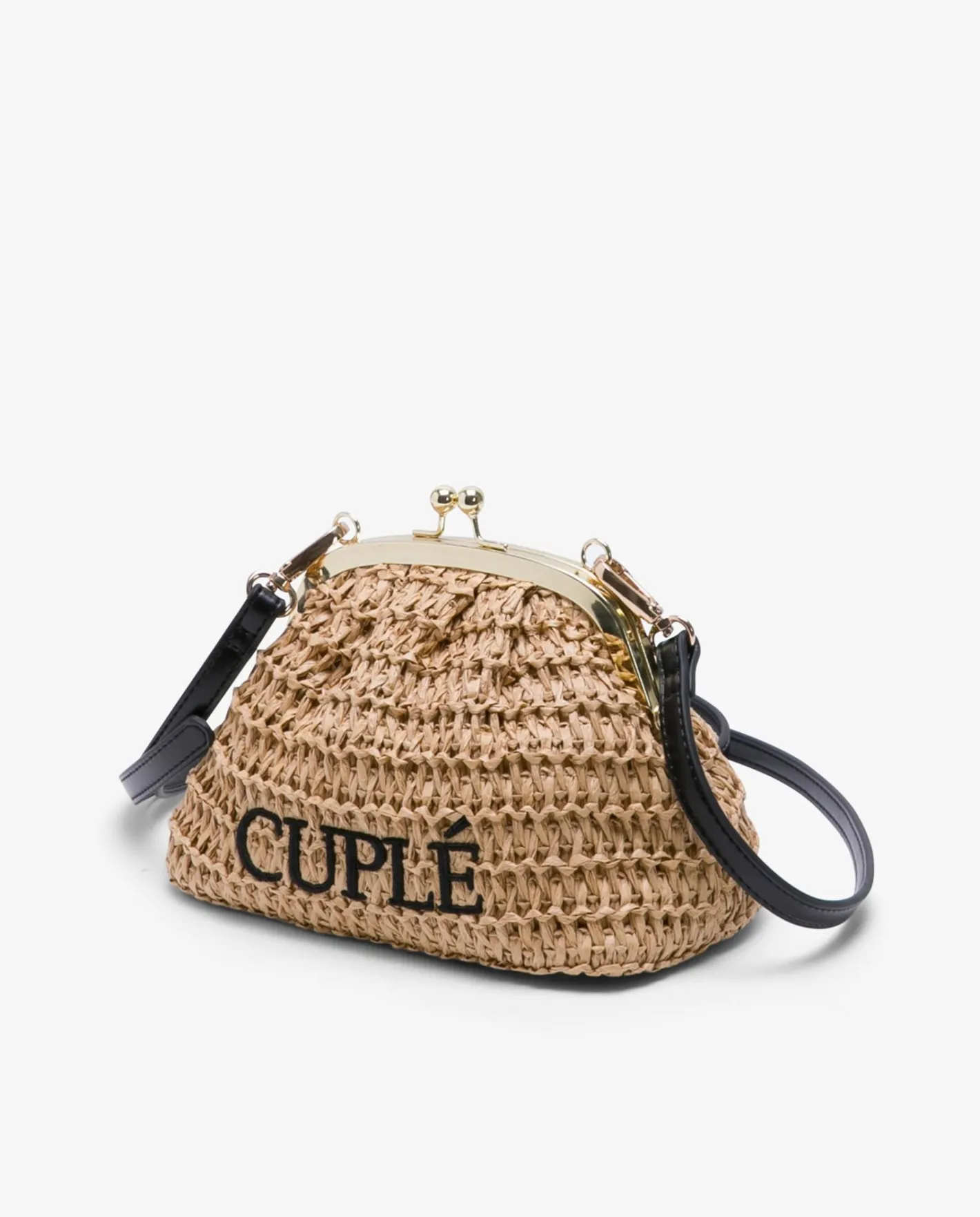 Cuplé Clutch Rafia Beig^Mujer Bolsos Mano