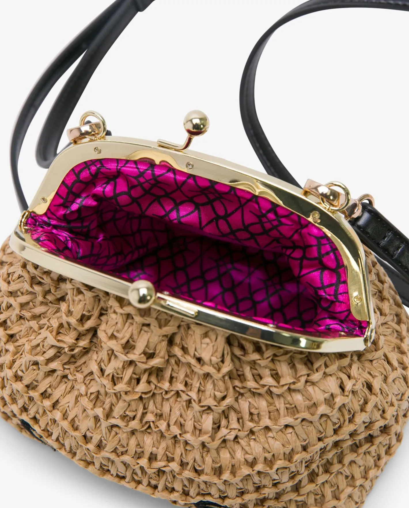 Cuplé Clutch Rafia Beig^Mujer Bolsos Mano