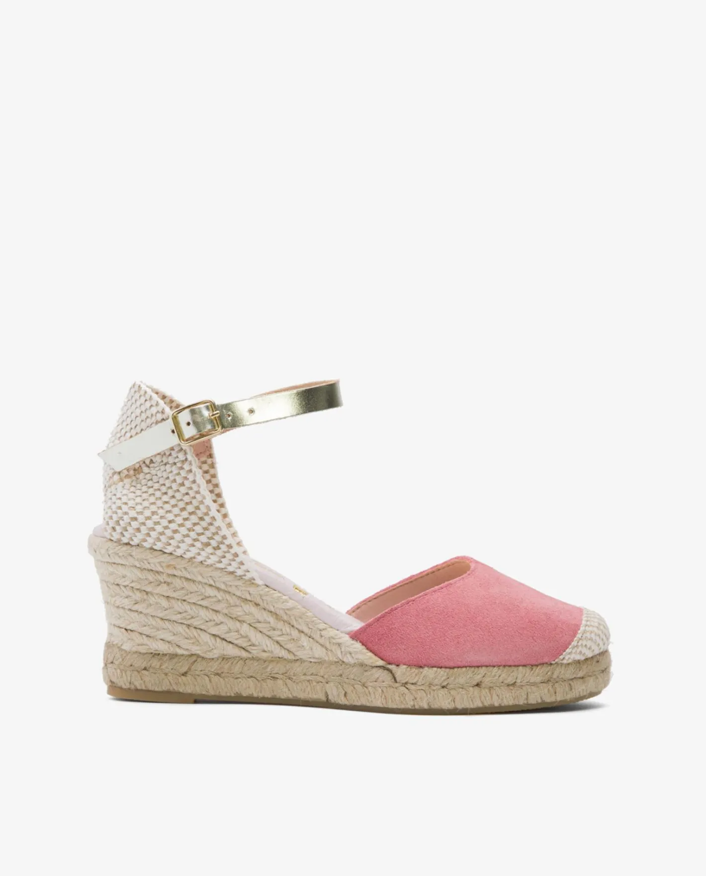 Cuplé Cuna Yute Con Con Pulsera Serraje Rosa^Mujer Cuñas