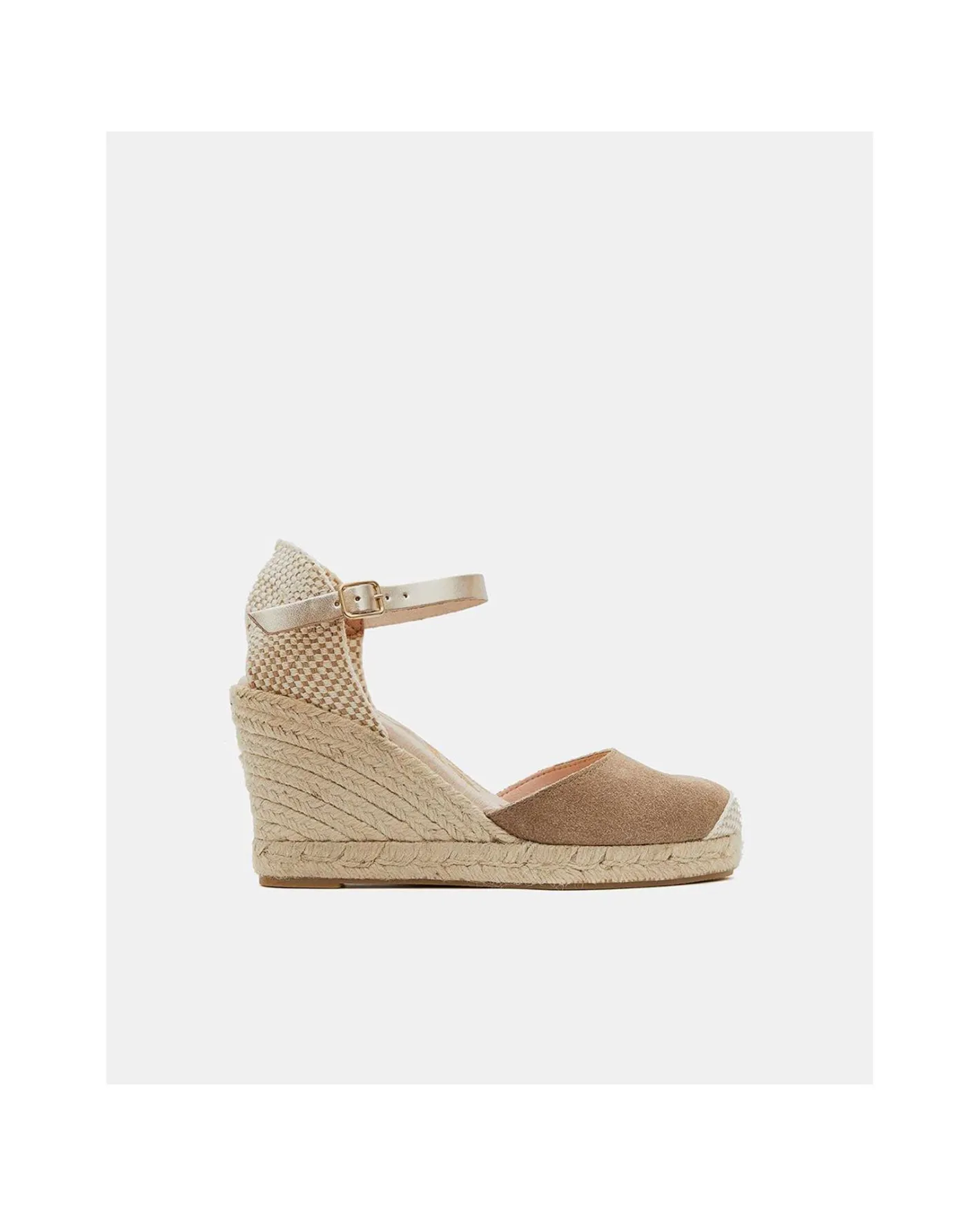 Cuplé Cuna Yute Con Pulsera Serraje Topo^Mujer Cuñas