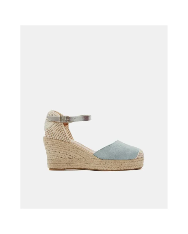 Cuplé Cuna Yute Con Pulsera Serraje Celeste^Mujer Cuñas