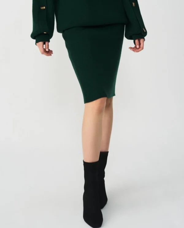 Cuplé Falda Tubo Punto Verde^Mujer Faldas