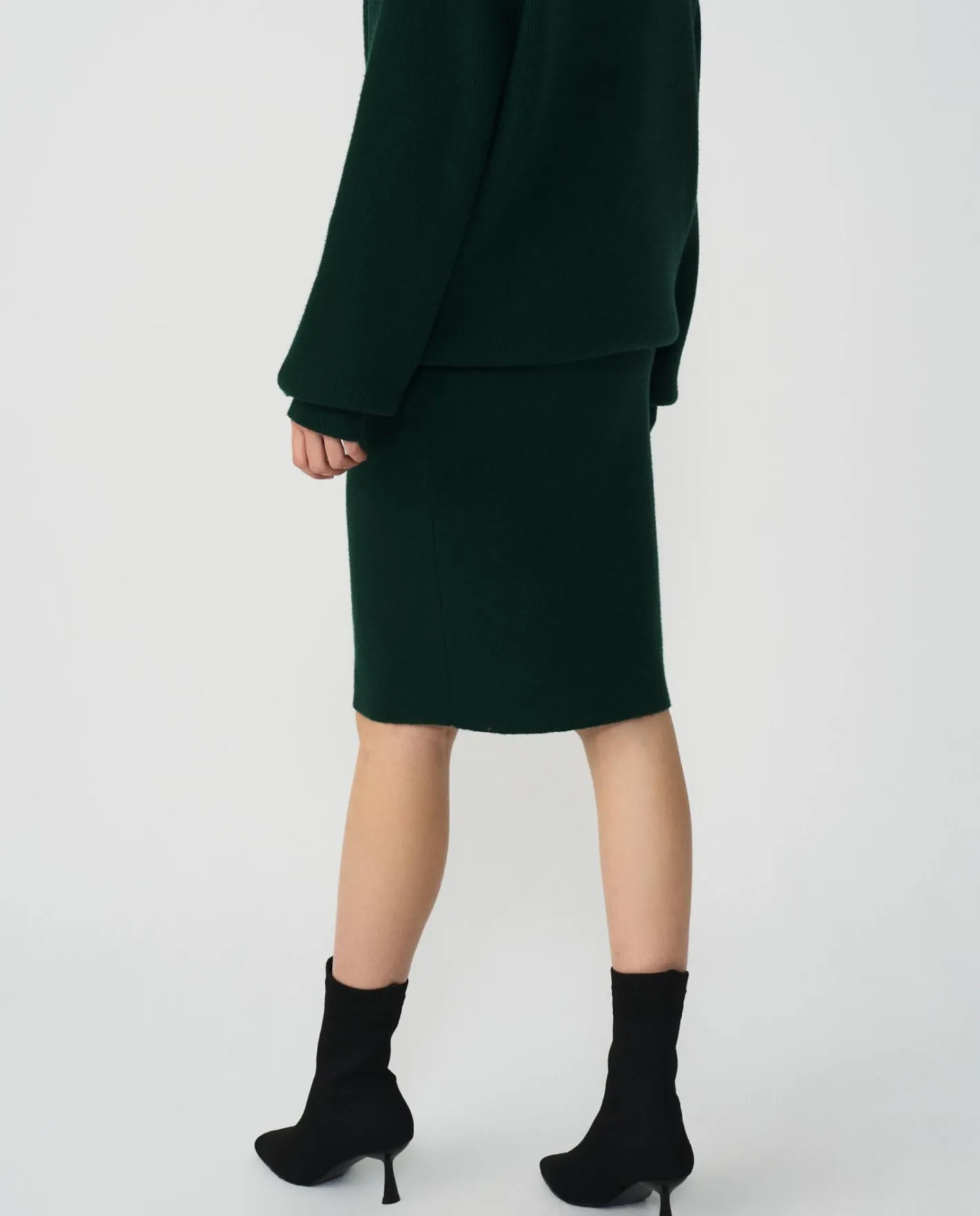 Cuplé Falda Tubo Punto Verde^Mujer Faldas