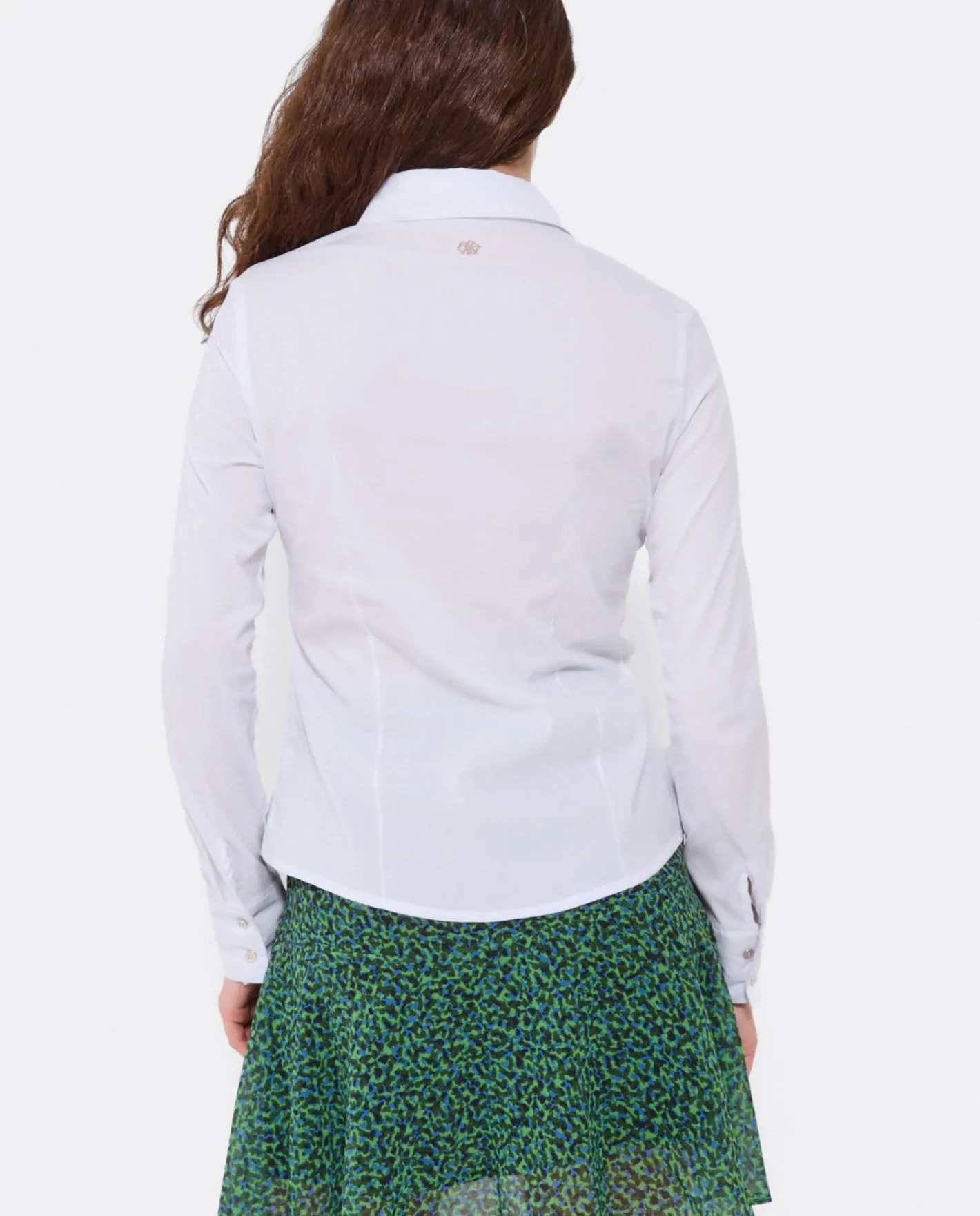 Cuplé Falda Volantes Gasa Leopardo Verde^Mujer Faldas