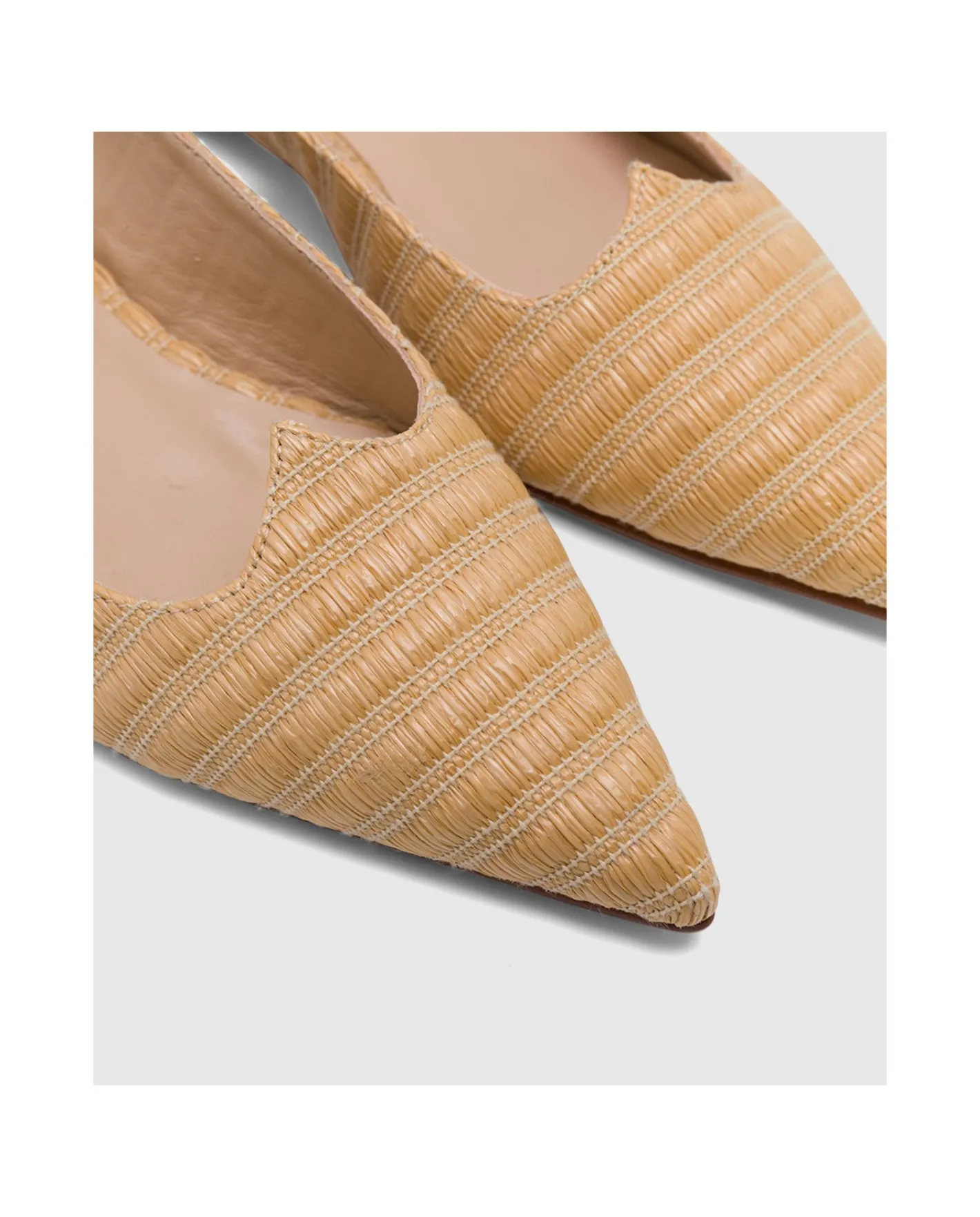 Cuplé Francesita Canos Rafia Beig^Mujer Zapatos Planos