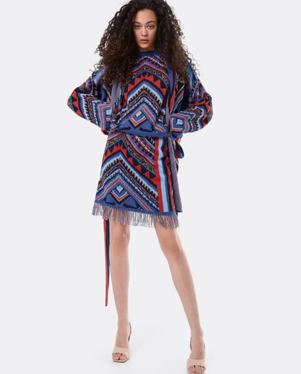 Cuplé Jersey Etnico Flecos Punto Tricot Multicolor^Mujer Sudaderas Y Jerseis