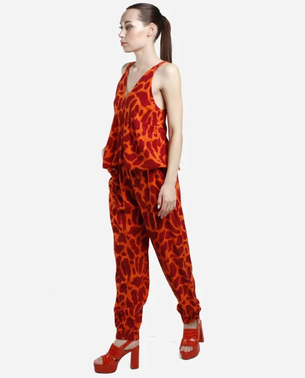 Cuplé Pantalon Jogger Crep Estampado Jirafa^Mujer Pantalones