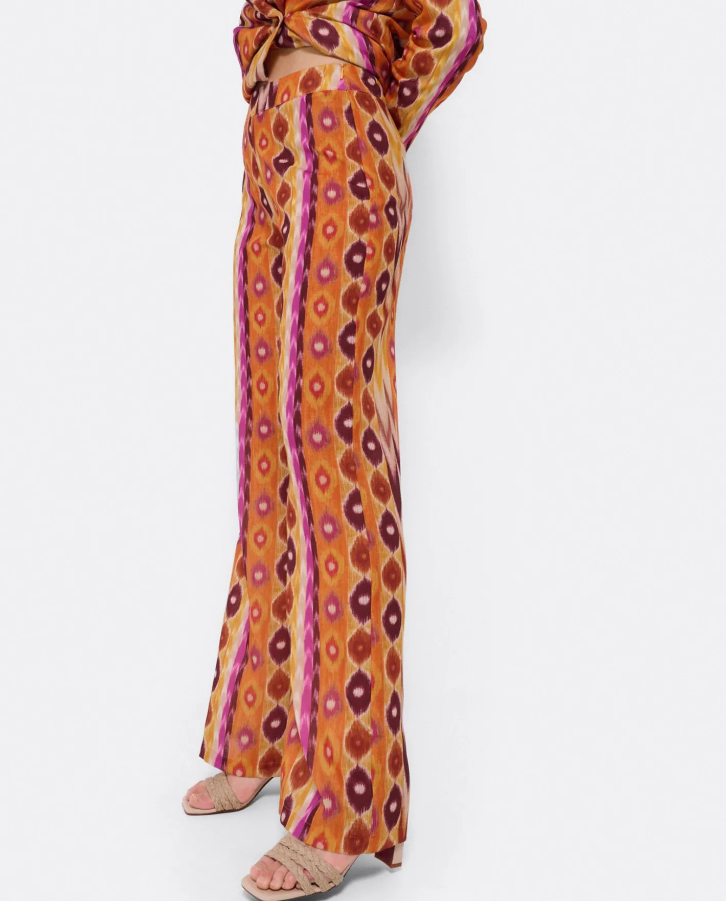 Cuplé Pantalon Recto Tejido Estampado Etnico^Mujer Pantalones