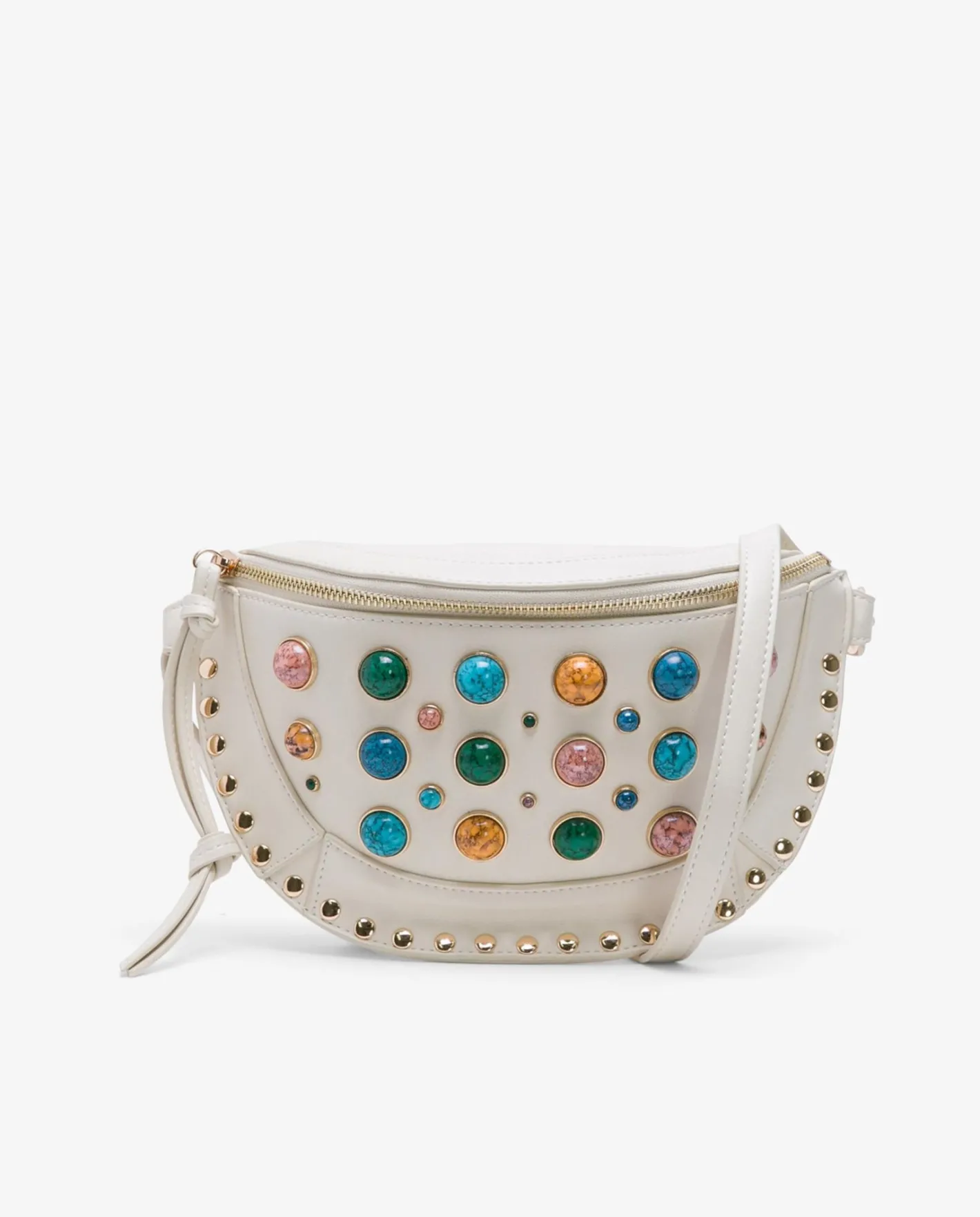 Cuplé Rinonera Saddie Tecnopiel Blanco^Mujer Riñoneras Y Mochilas