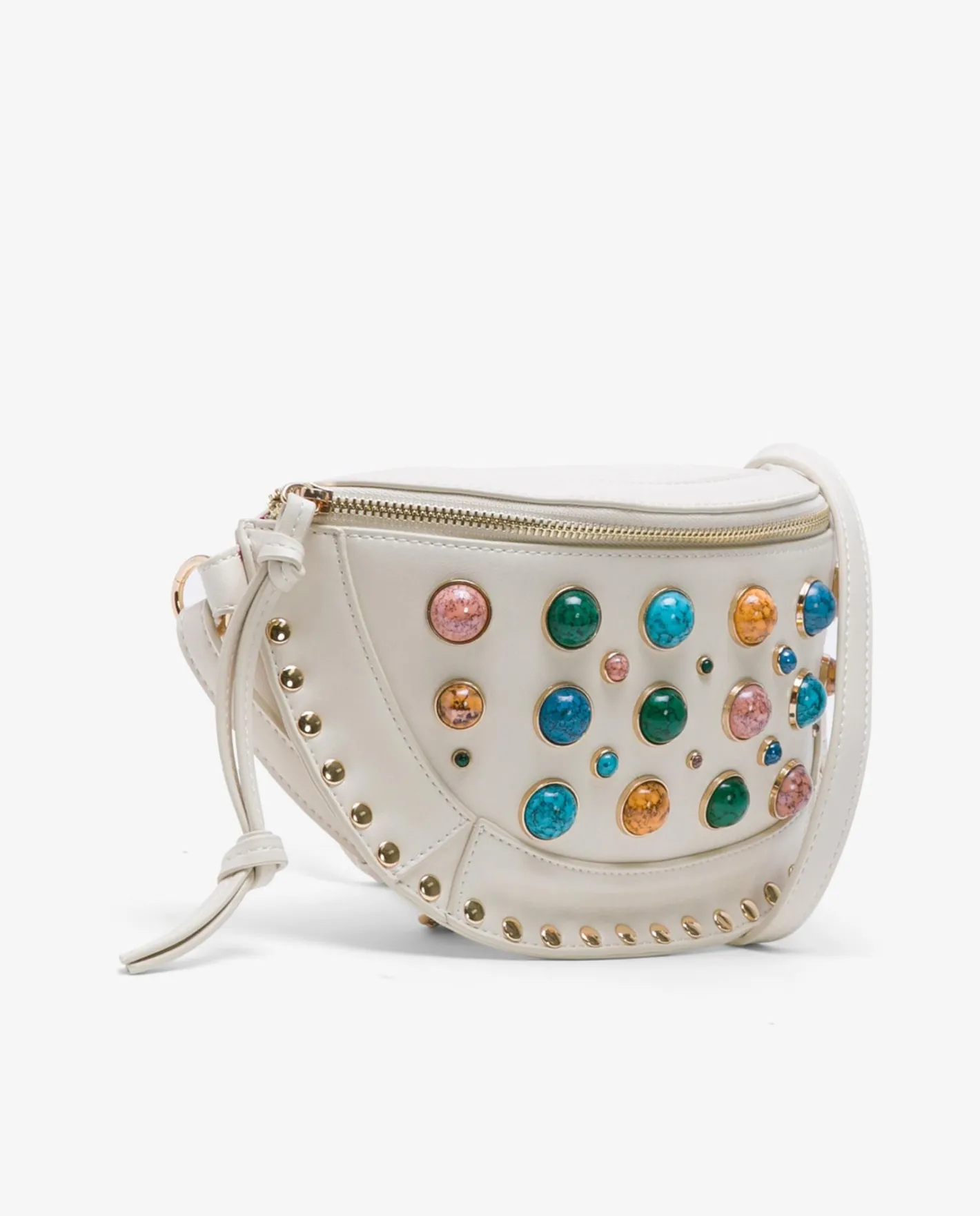 Cuplé Rinonera Saddie Tecnopiel Blanco^Mujer Riñoneras Y Mochilas