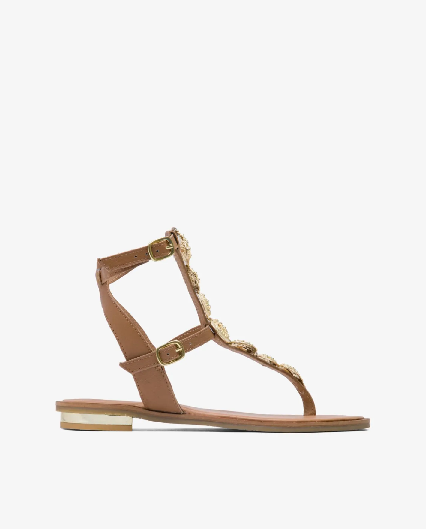 Cuplé Romana Chapas Napa Beig^Mujer Sandalias