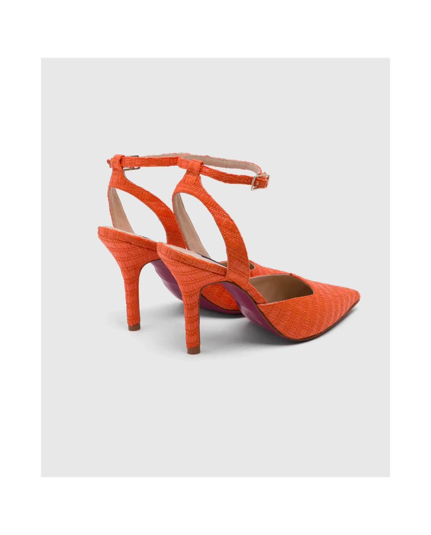 Cuplé Salon Dest. Vejer Rafia Naranja^Mujer Zapatos Tacón