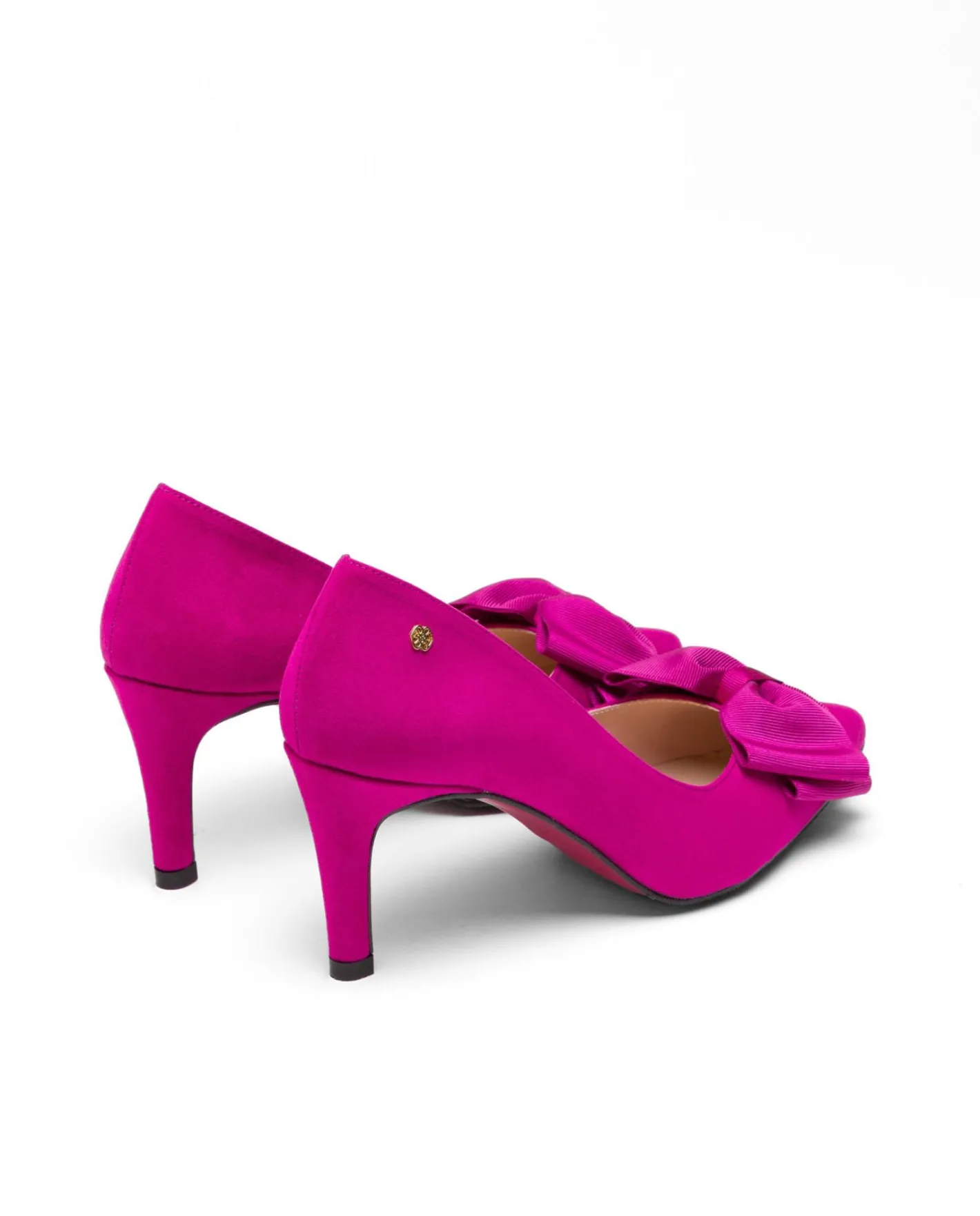 Cuplé Salon Lazo Ultrasuede Fucsia^Mujer Salones & Stilletos