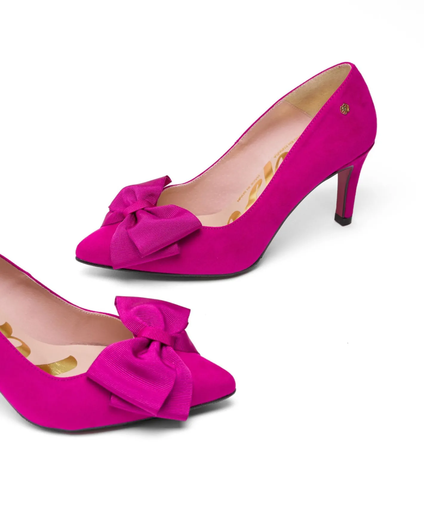 Cuplé Salon Lazo Ultrasuede Fucsia^Mujer Salones & Stilletos