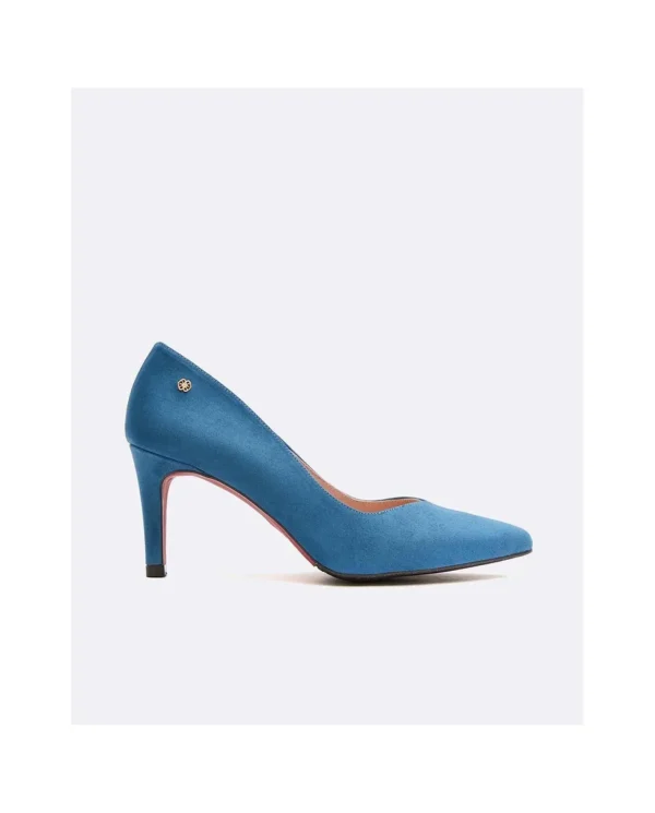 Cuplé Salon Pico Ultrasuede Azul^Mujer Salones & Stilletos
