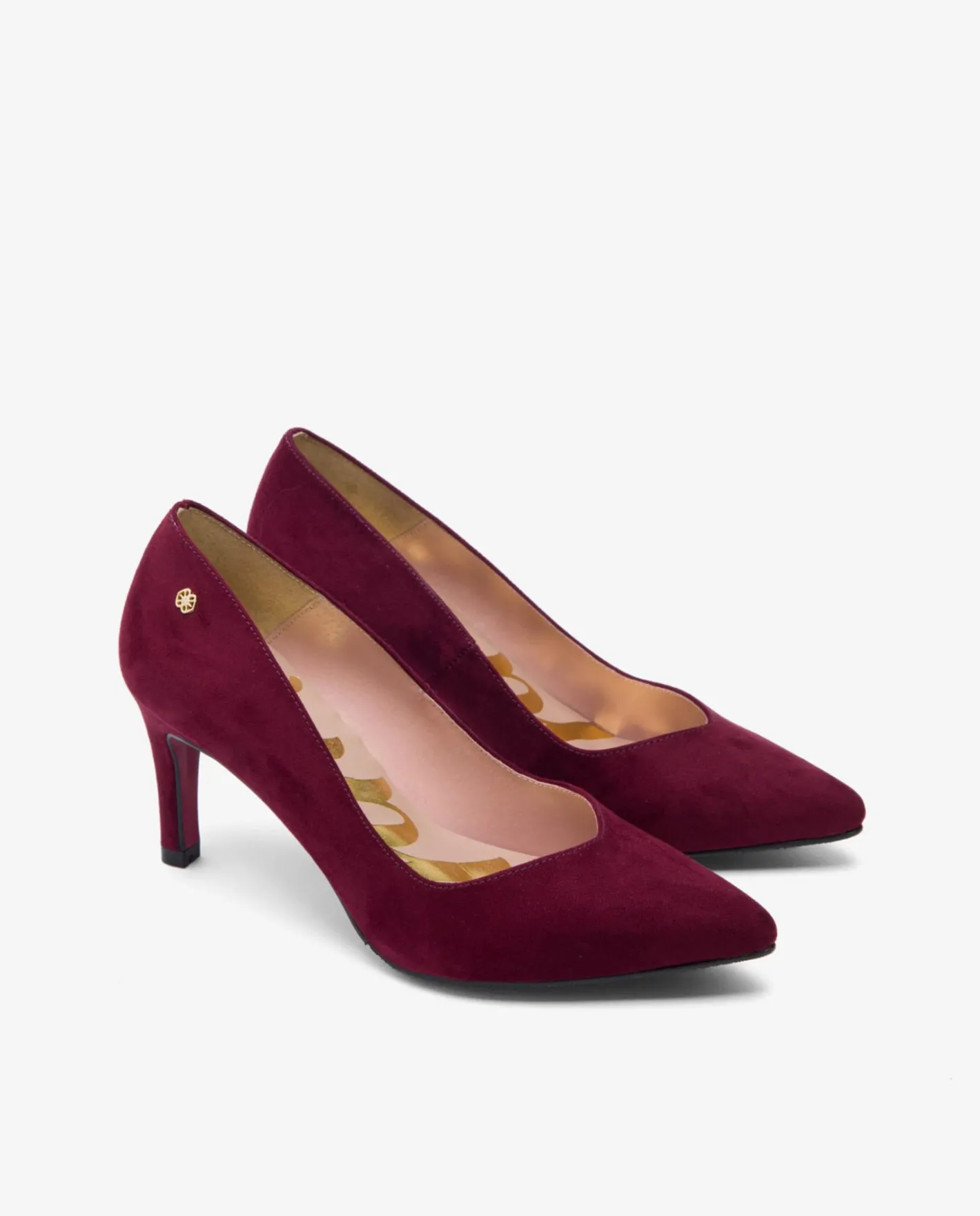 Cuplé Salon Pico Ultrasuede Burdeos^Mujer Salones & Stilletos
