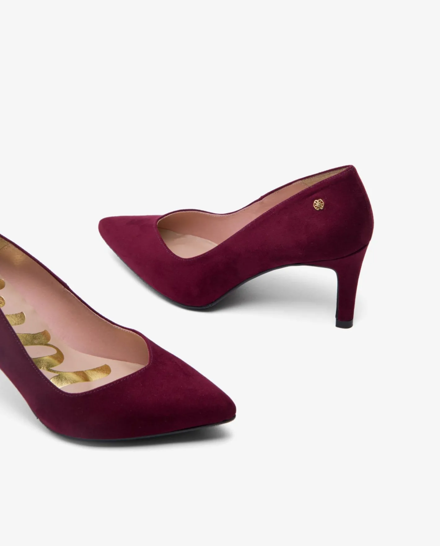 Cuplé Salon Pico Ultrasuede Burdeos^Mujer Salones & Stilletos