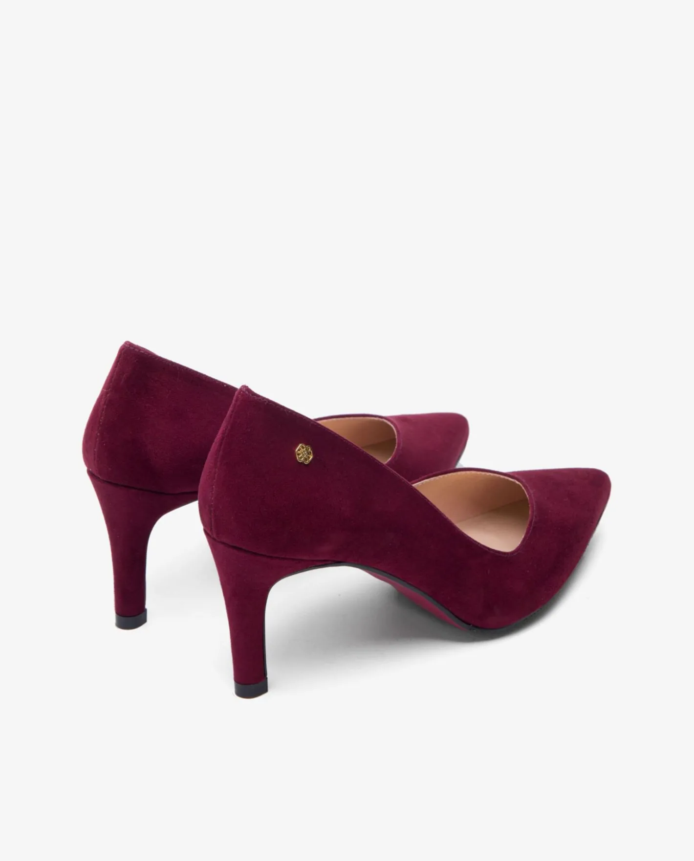 Cuplé Salon Pico Ultrasuede Burdeos^Mujer Salones & Stilletos