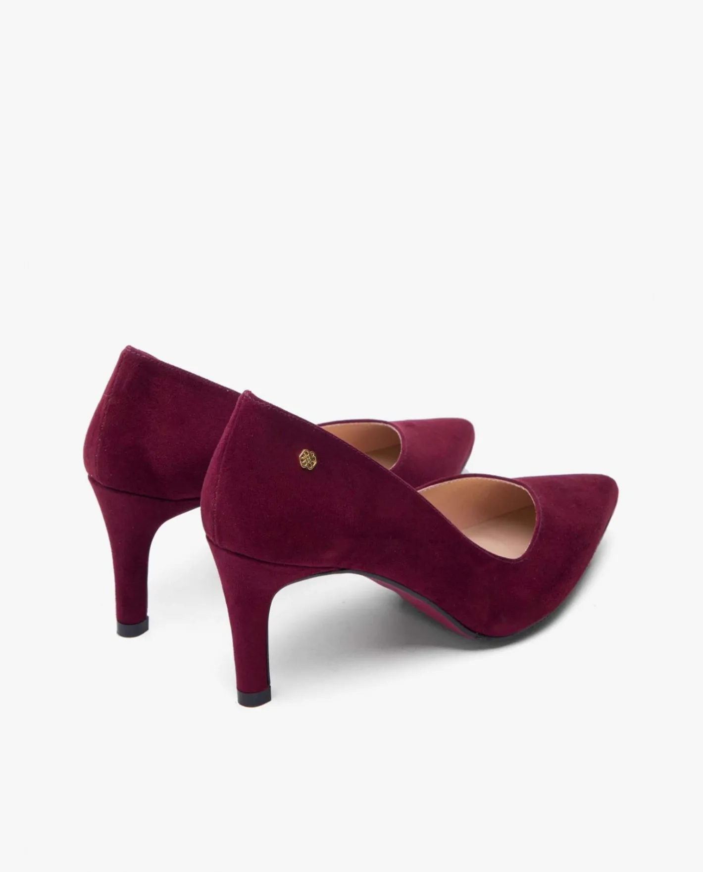 Cuplé Salon Pico Ultrasuede Burdeos^Mujer Salones & Stilletos