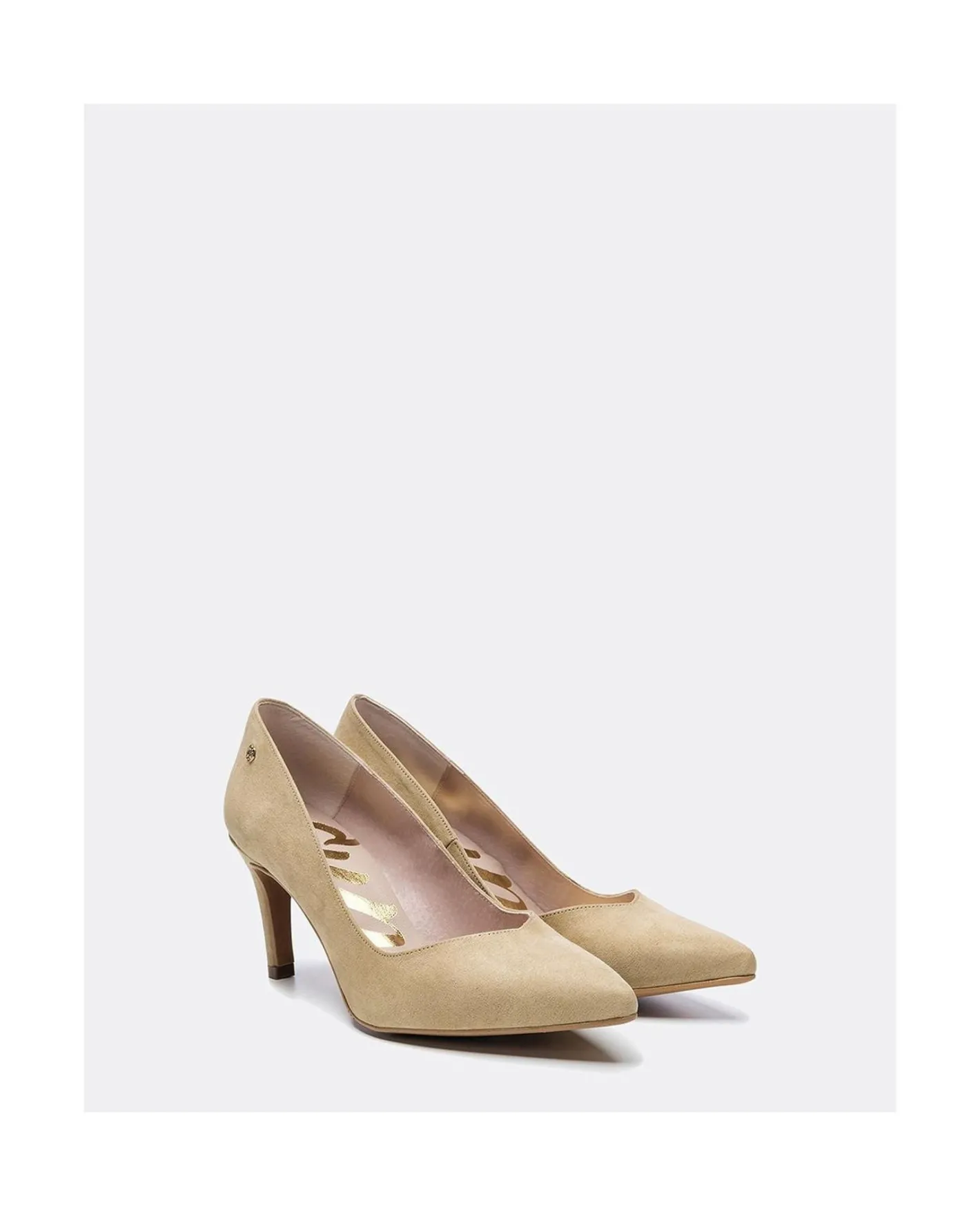 Cuplé Salon Pico Ultrasuede Camel^Mujer Salones & Stilletos