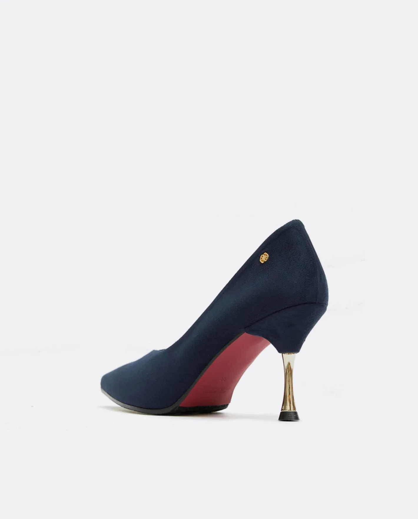 Cuplé Salon Pico Ultrasuede Marino^Mujer Salones & Stilletos