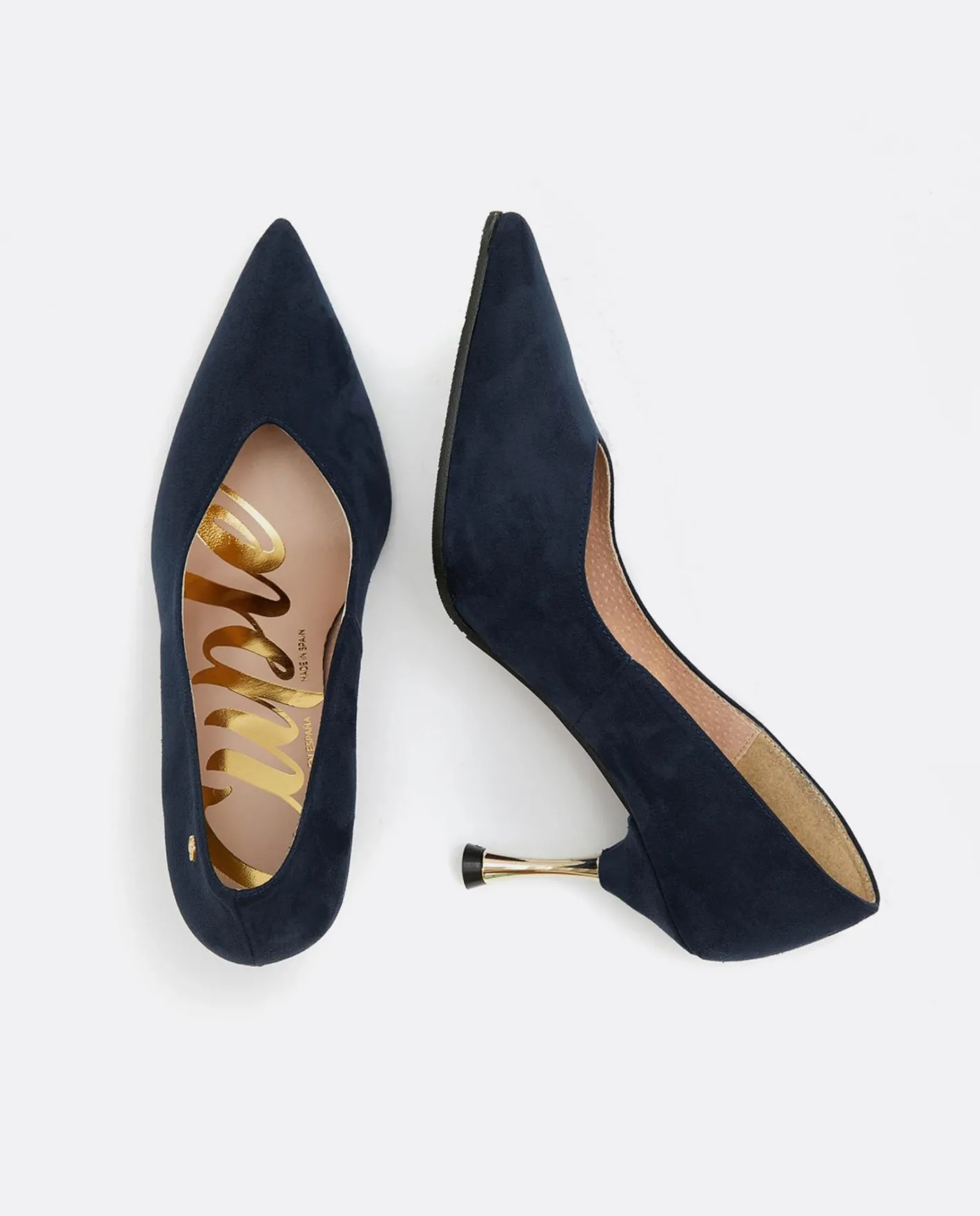 Cuplé Salon Pico Ultrasuede Marino^Mujer Salones & Stilletos
