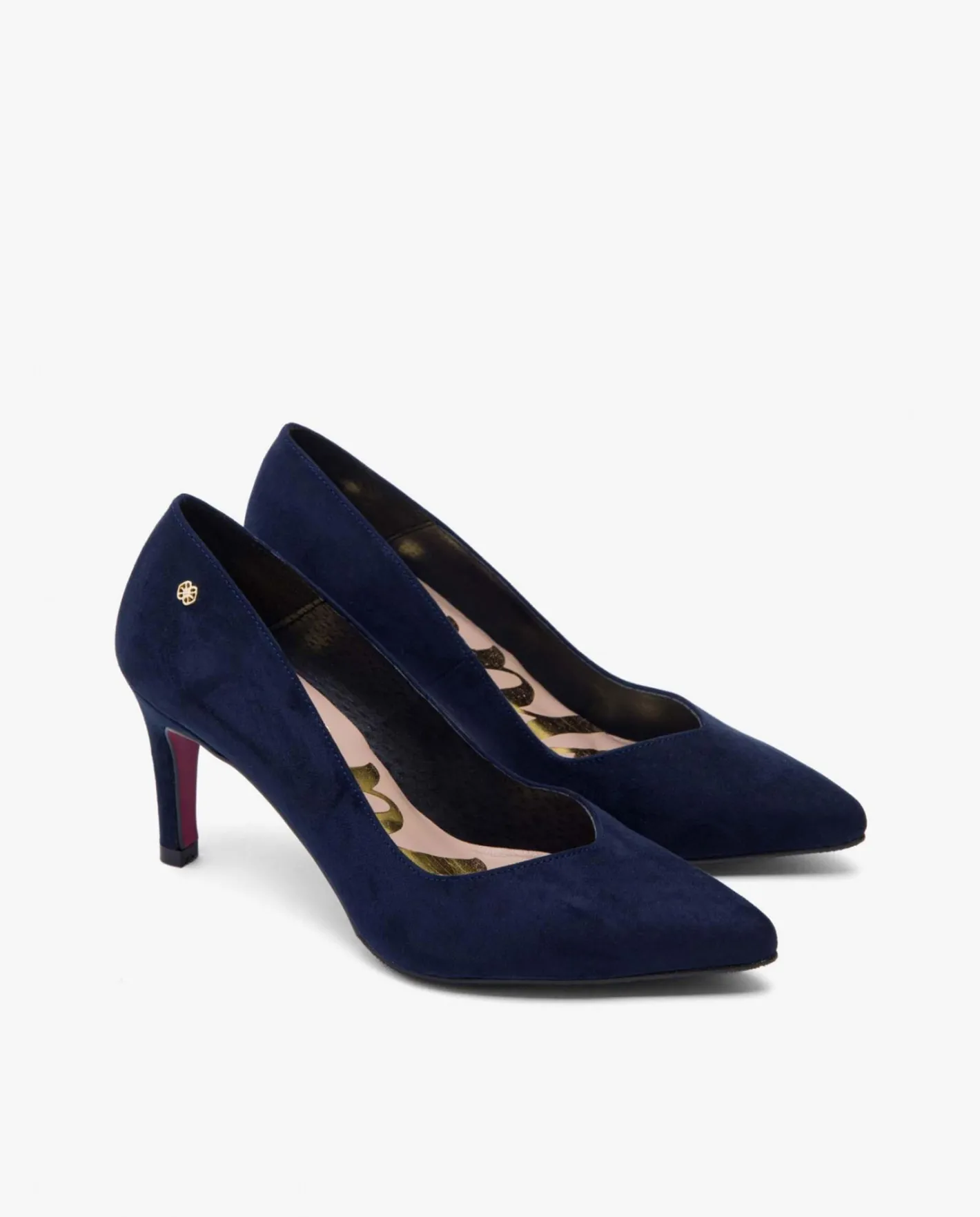 Cuplé Salon Pico Ultrasuede Marino^Mujer Salones & Stilletos