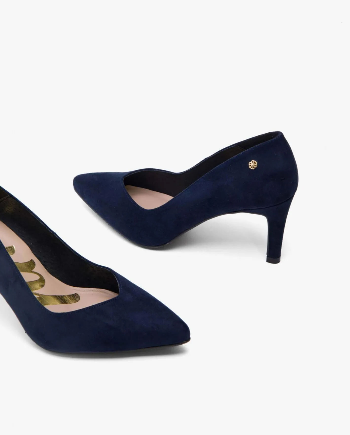 Cuplé Salon Pico Ultrasuede Marino^Mujer Salones & Stilletos