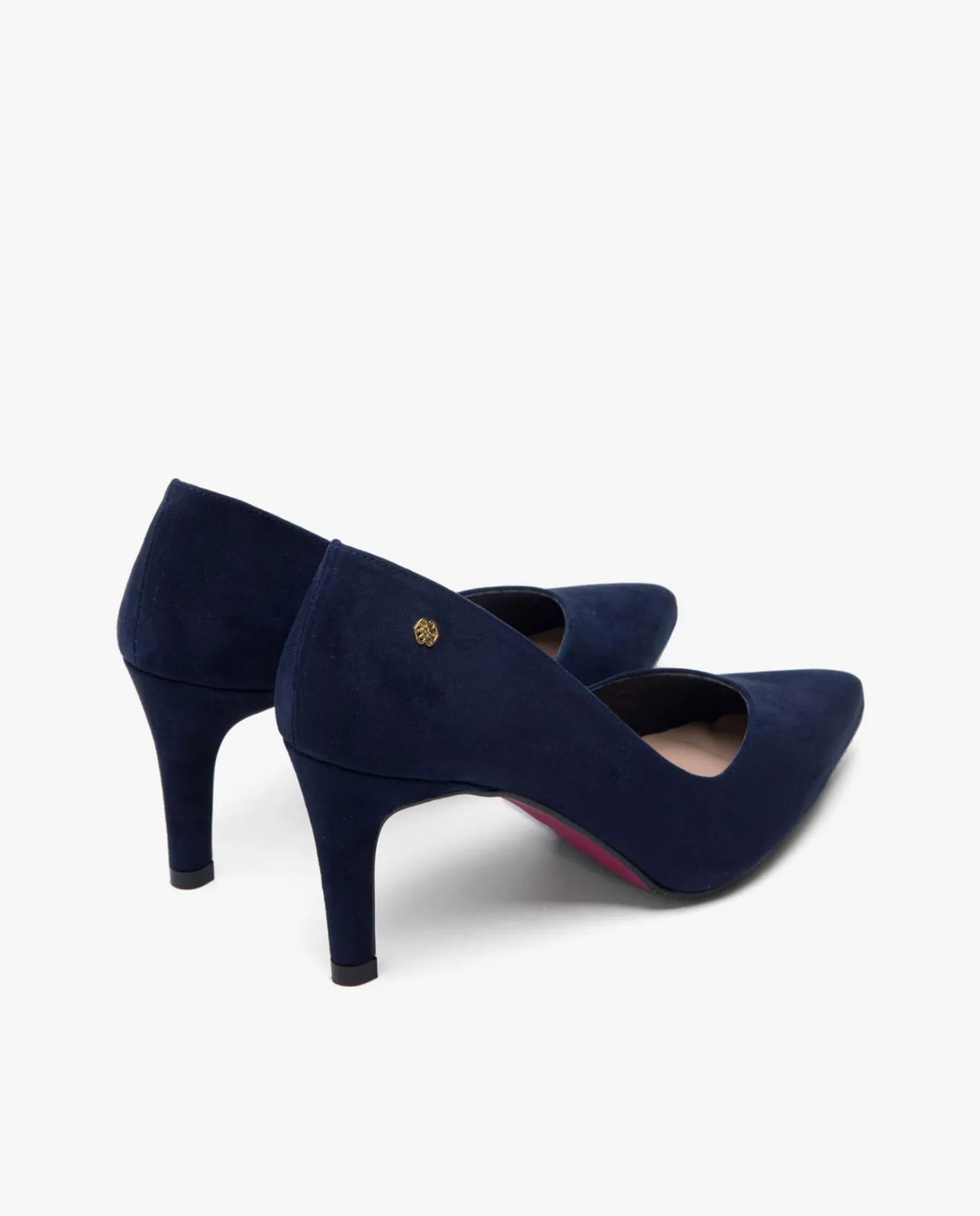 Cuplé Salon Pico Ultrasuede Marino^Mujer Salones & Stilletos