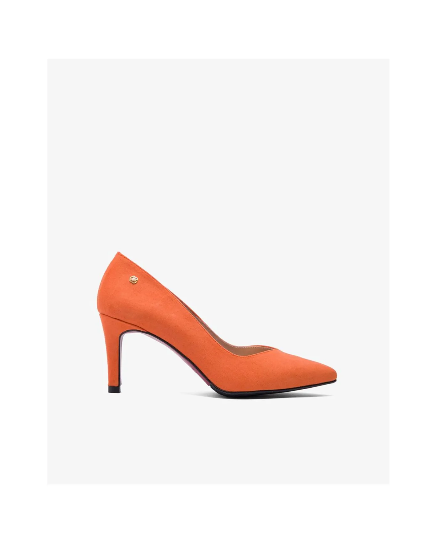 Cuplé Salon Pico Ultrasuede Naranja^Mujer Salones & Stilletos